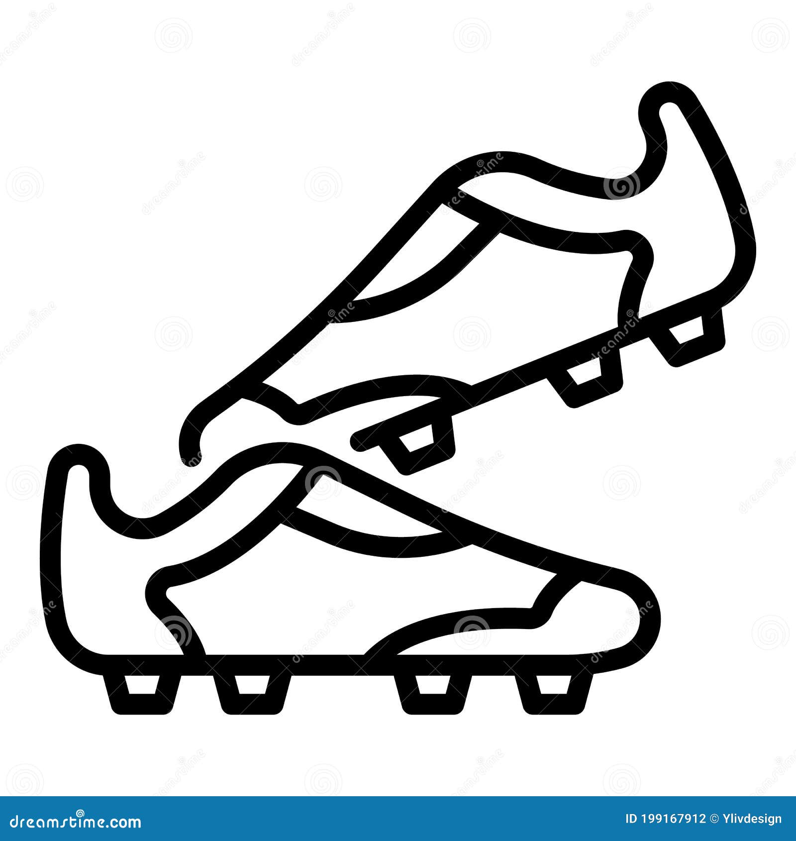 Diseño Deportivo De Dibujos Animados De Zapatos De Fútbol Ilustración del  Vector - Ilustración de entrenamiento, arte: 184534662