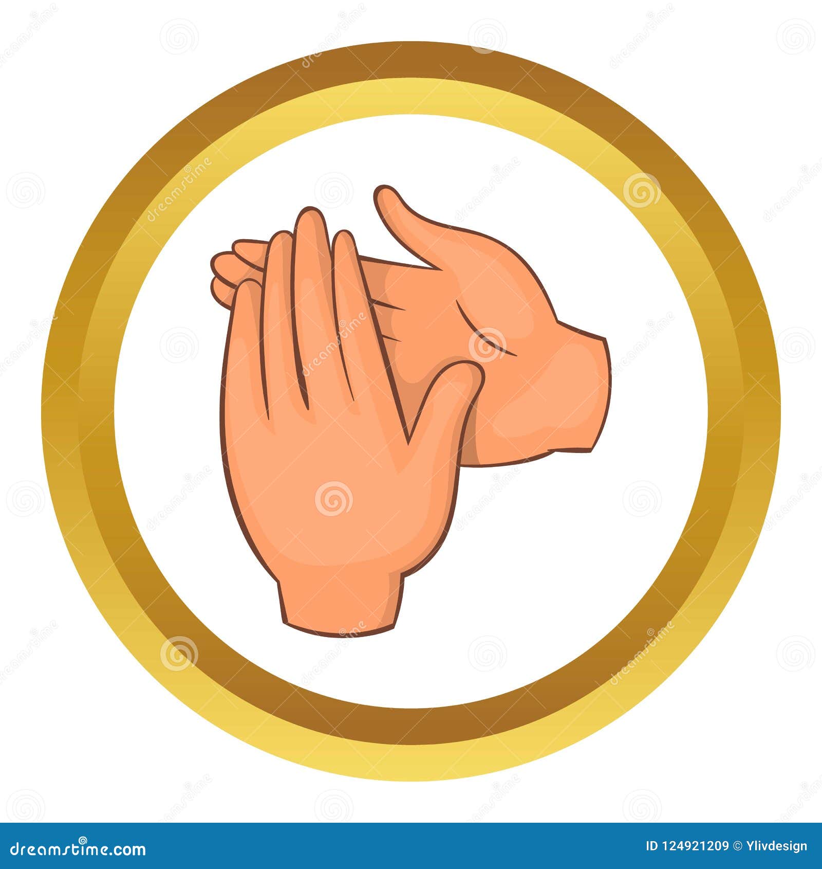 Icono del aplauso stock de ilustración. Ilustración de palmada - 124921209, image size:1600x1690