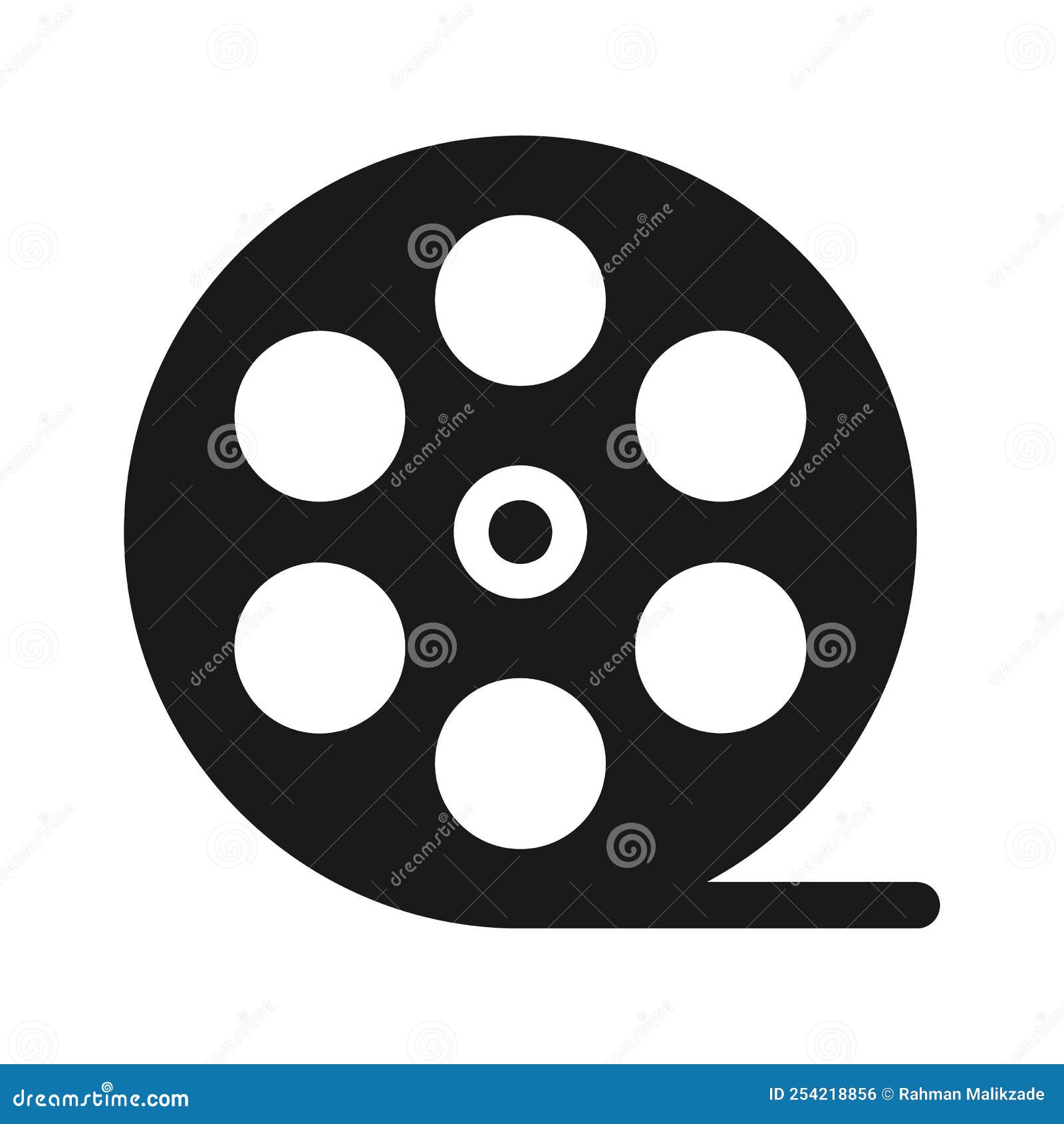 Vector de carrete de cinta de película de cámara de vídeo