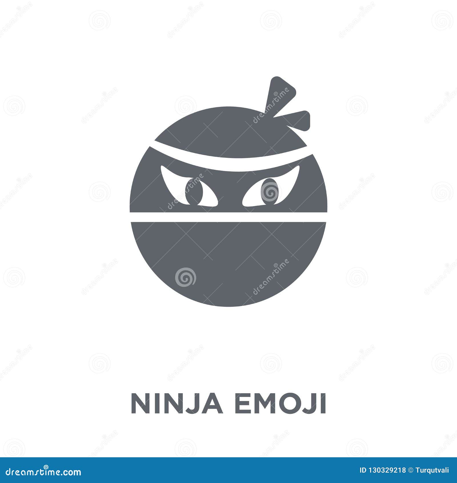 Icono Del Emoji De Ninja De La Colección De Emoji Ilustración del