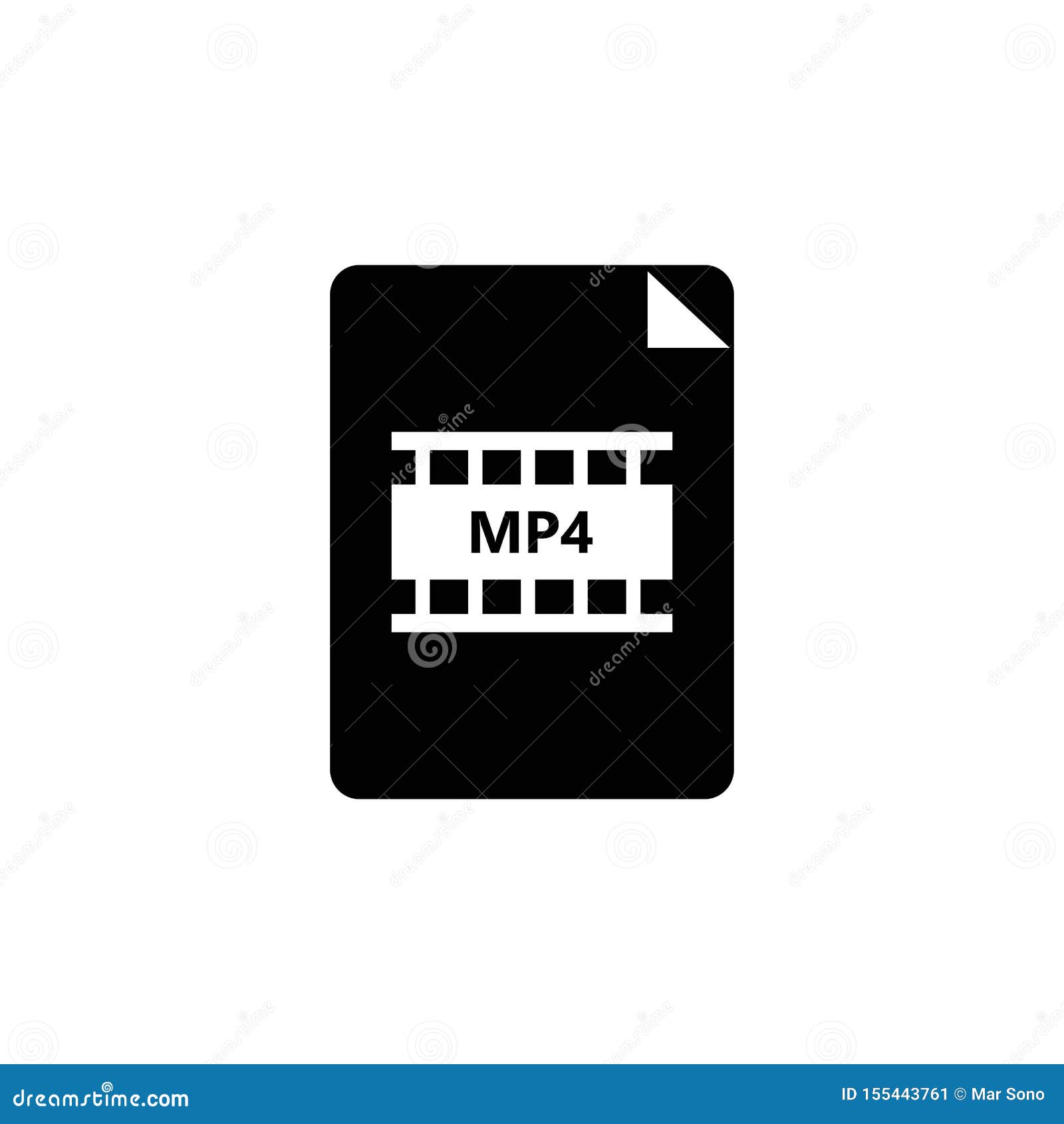 Icono Del MP4 Del Del Fichero Del Ejemplo MP4 Del Elemento Del Logotipo Ilustración del Vector - Ilustración de elemento, fichero: 155443761