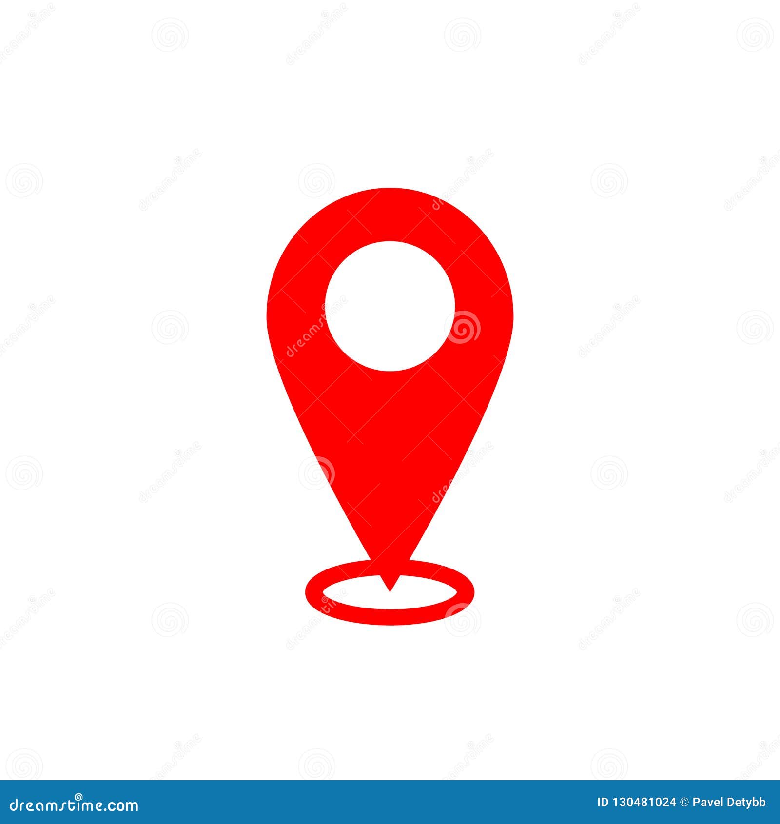 Icono Del Indicador Del Mapa Símbolo De Ubicación De Gps Diseño Plano