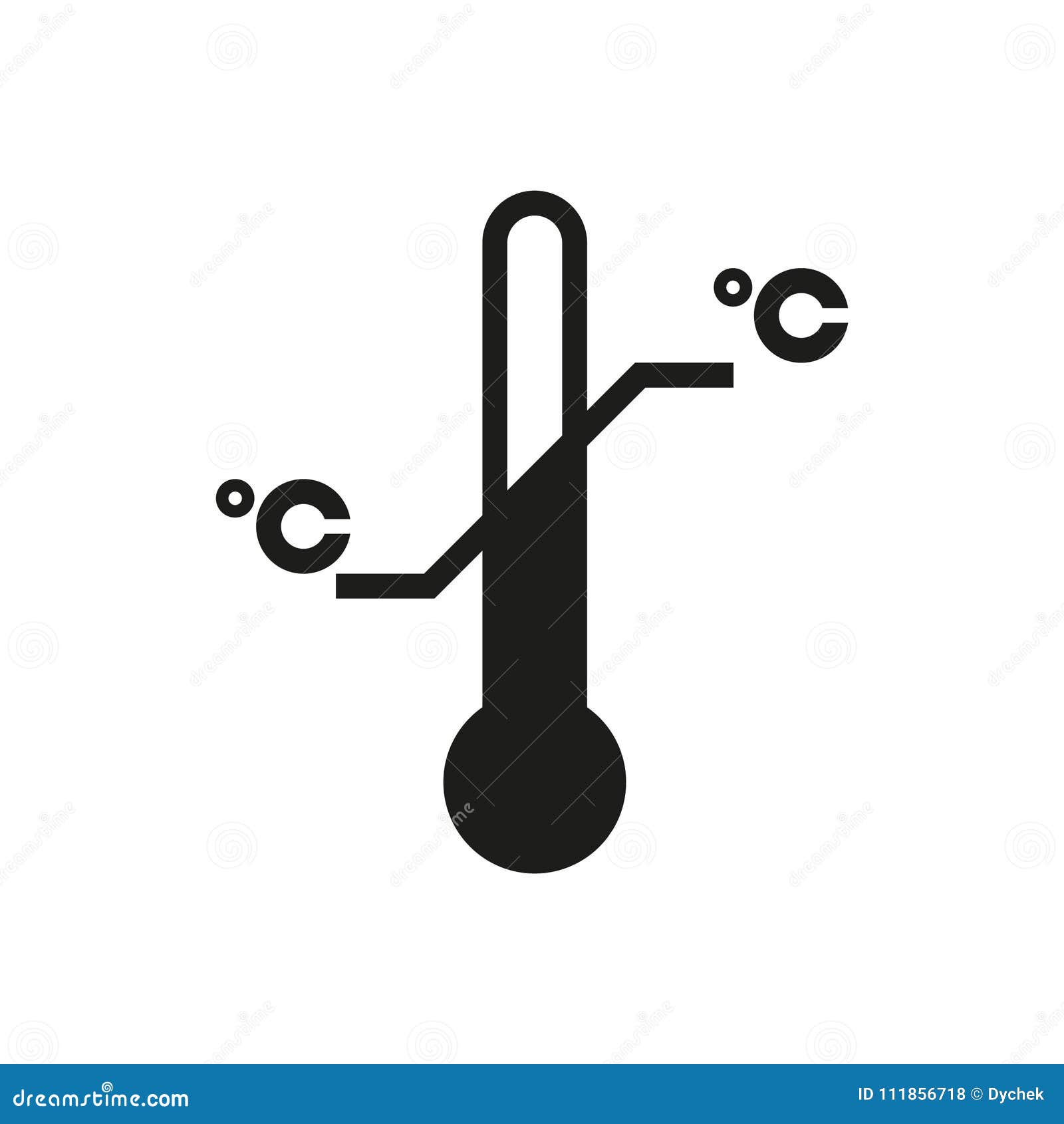 Icono Del Límite De La Temperatura Ejemplo Simple Del Vector