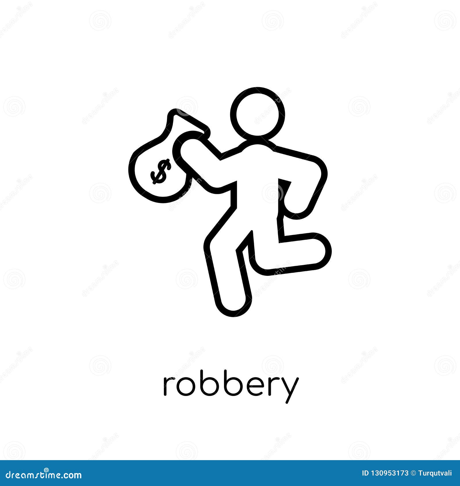 Icono Del Robo Icono Linear Plano Moderno De Moda Del Robo Del Vector En W  Ilustración del Vector - Ilustración de malo, hembra: 130953173, image size:1600x1690