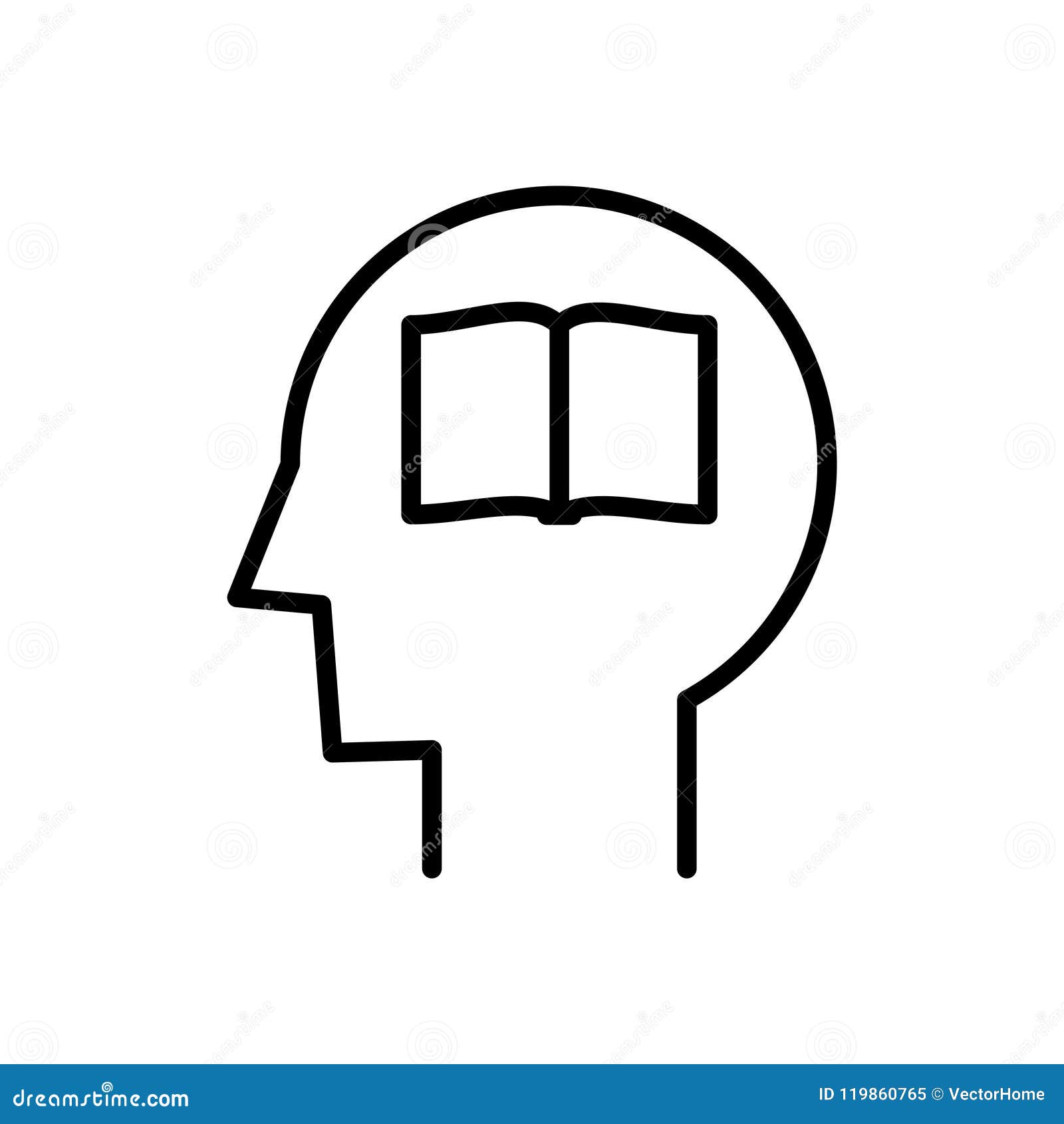 Icono Del Tabula Rasa, Libro En Blanco En El Icono Principal, Ejemplo