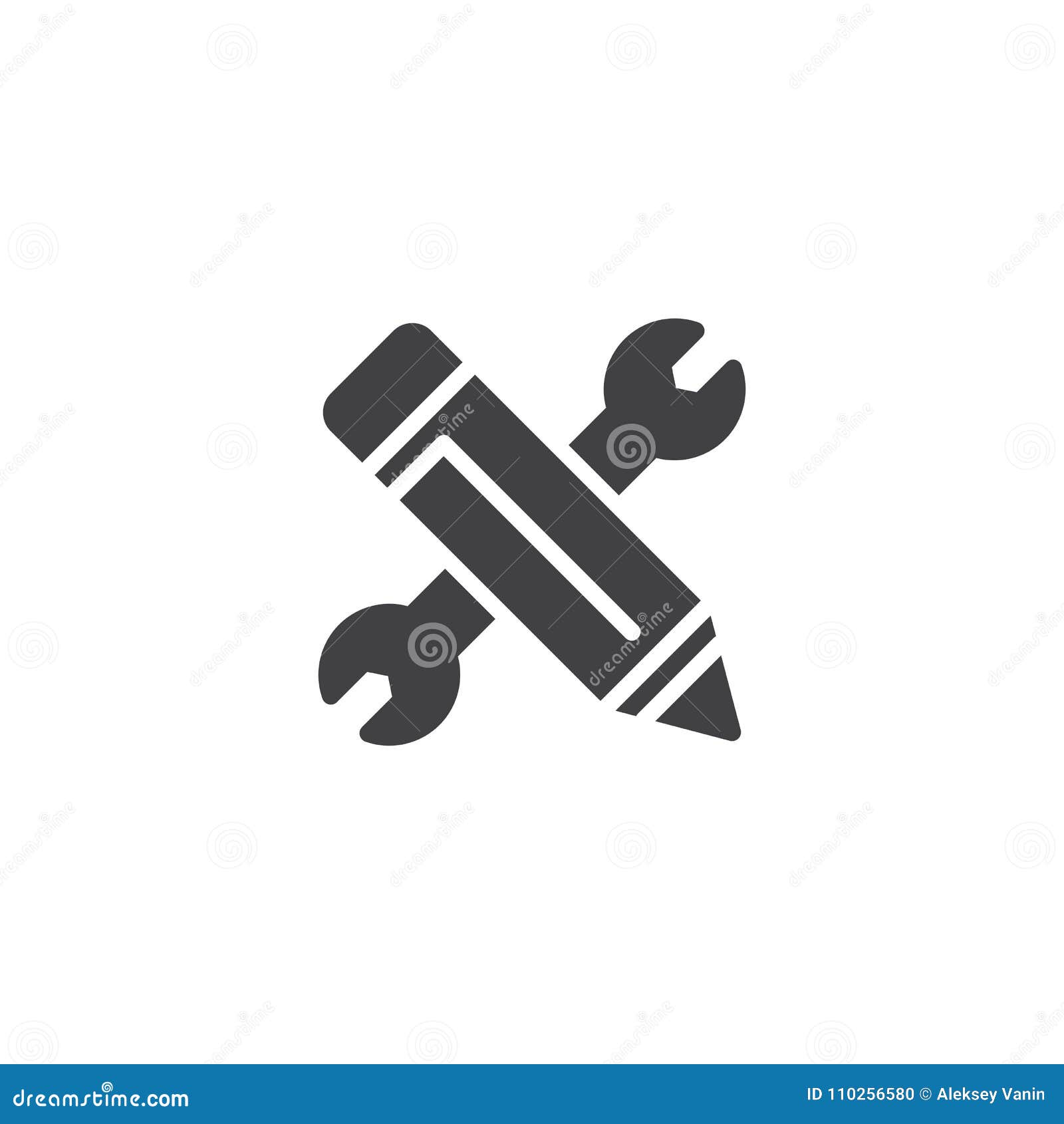 Icono de llave de tubo ilustración plana del icono de vector de llave de  tubo para diseño web