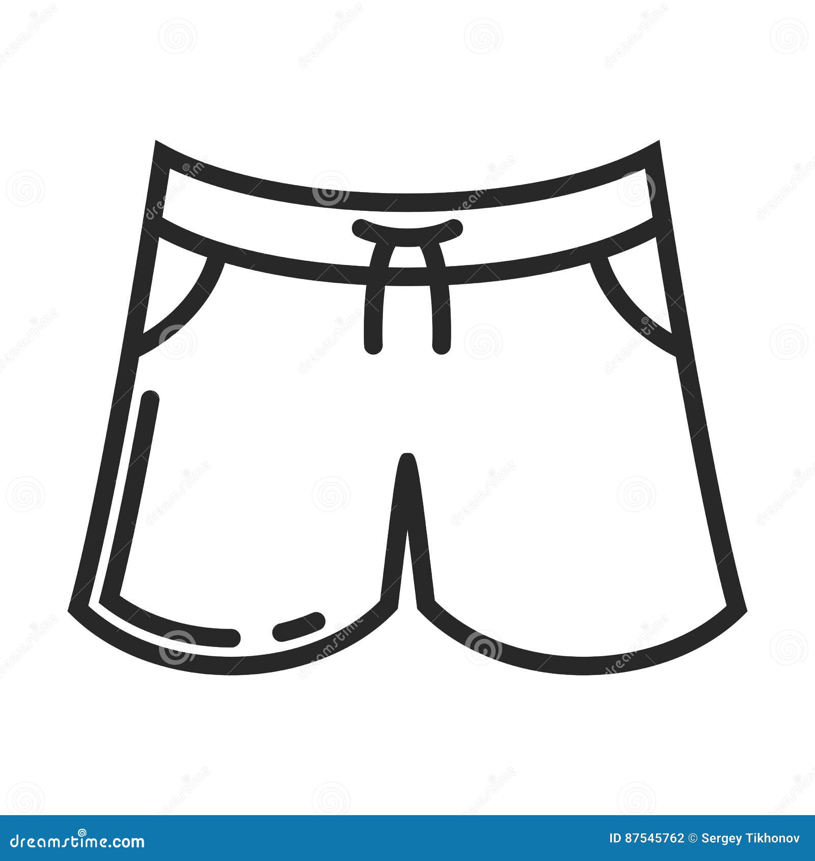 Icono Del Vector De Los Pantalones Cortos del Vector - Ilustración de divisa, equipo: 87545762