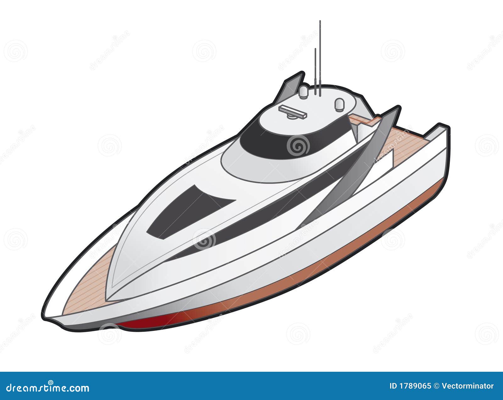 Icono Del Yate Del Motor. Elementos 41j Del Diseño Ilustración del