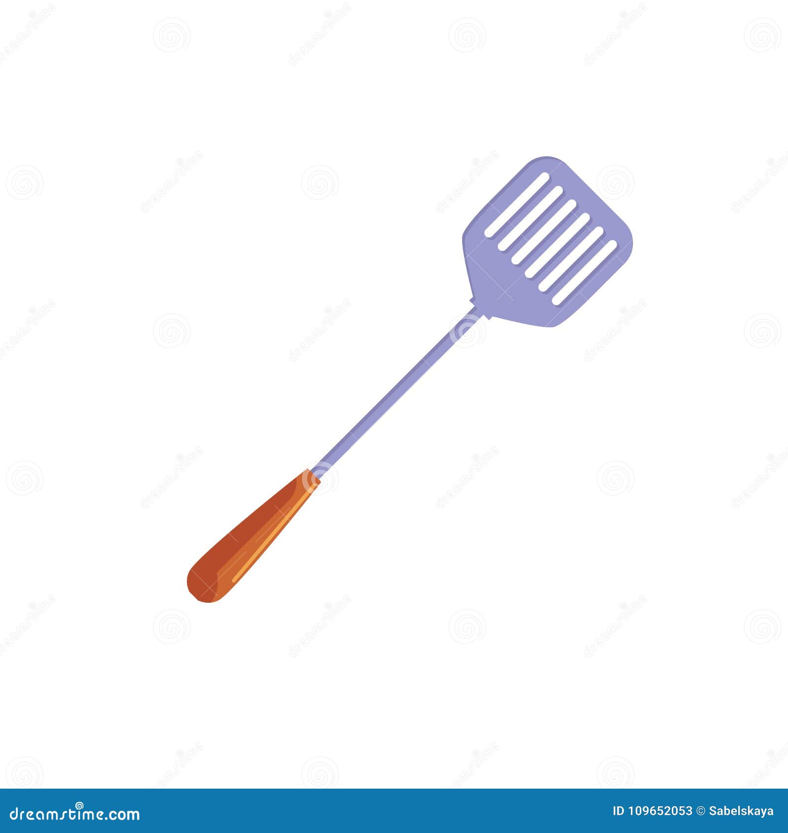 Icono Plano De La Espátula De La Paleta De La Cocina Del Vector Ilustración  del Vector - Ilustración de cuchara, paleta: 109652053