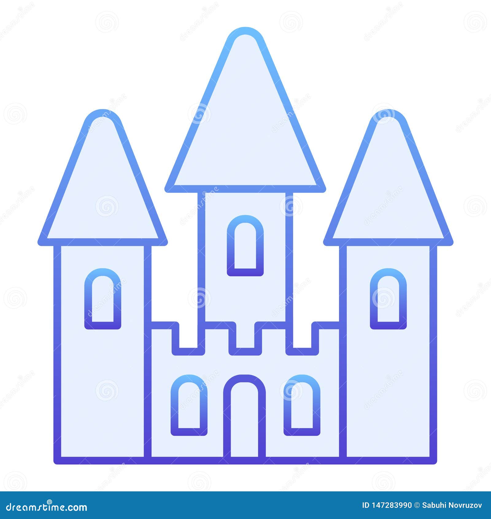 Icono Plano Del Juguete Del Castillo Iconos Azules Del Juguete Del Bebé En Estilo Plano De Moda Diseño Del Estilo De La Pendiente Ilustración del Vector - Ilustración de bebé, juguete: 147283990