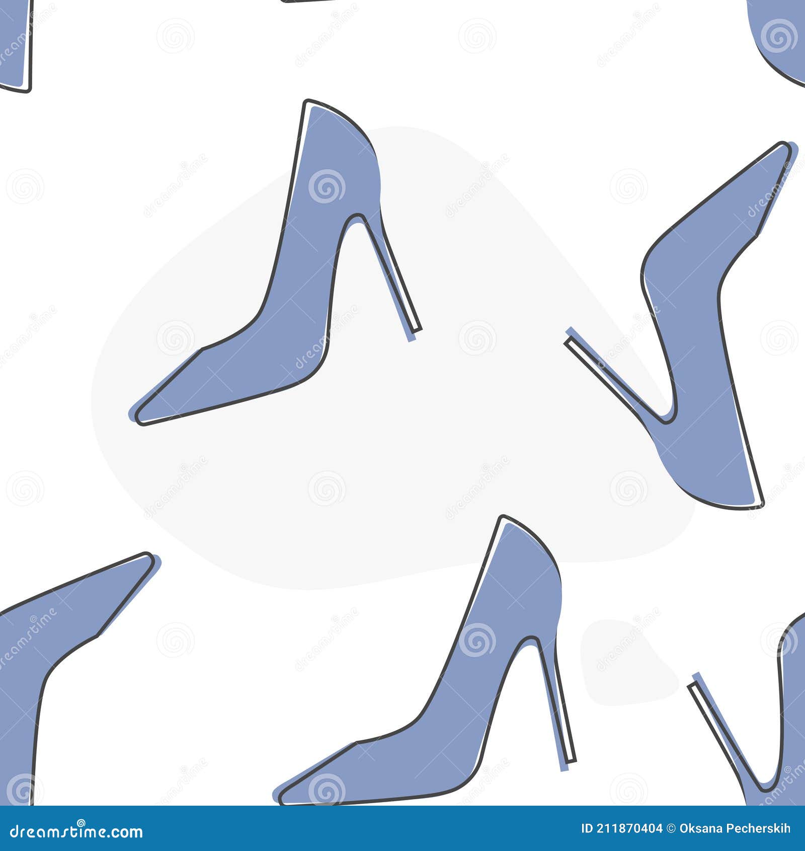 Icono Vector De Un Zapato. Mujeres Zapatos De Tacón Alto Estilo De Dibujos  Animados Sobre Un Patrón Sin Fisuras Sobre Un Fondo Bla Ilustración del  Vector - Ilustración de nuevo, atractivo: 211870404