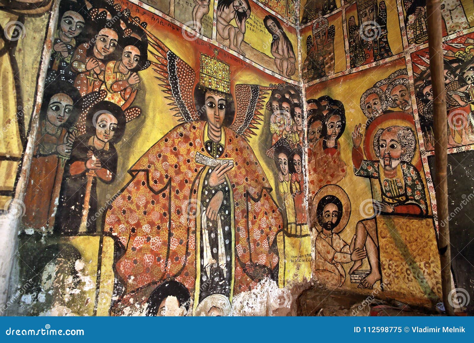 iconographic scenes in maryam papasetti church in ethiopia