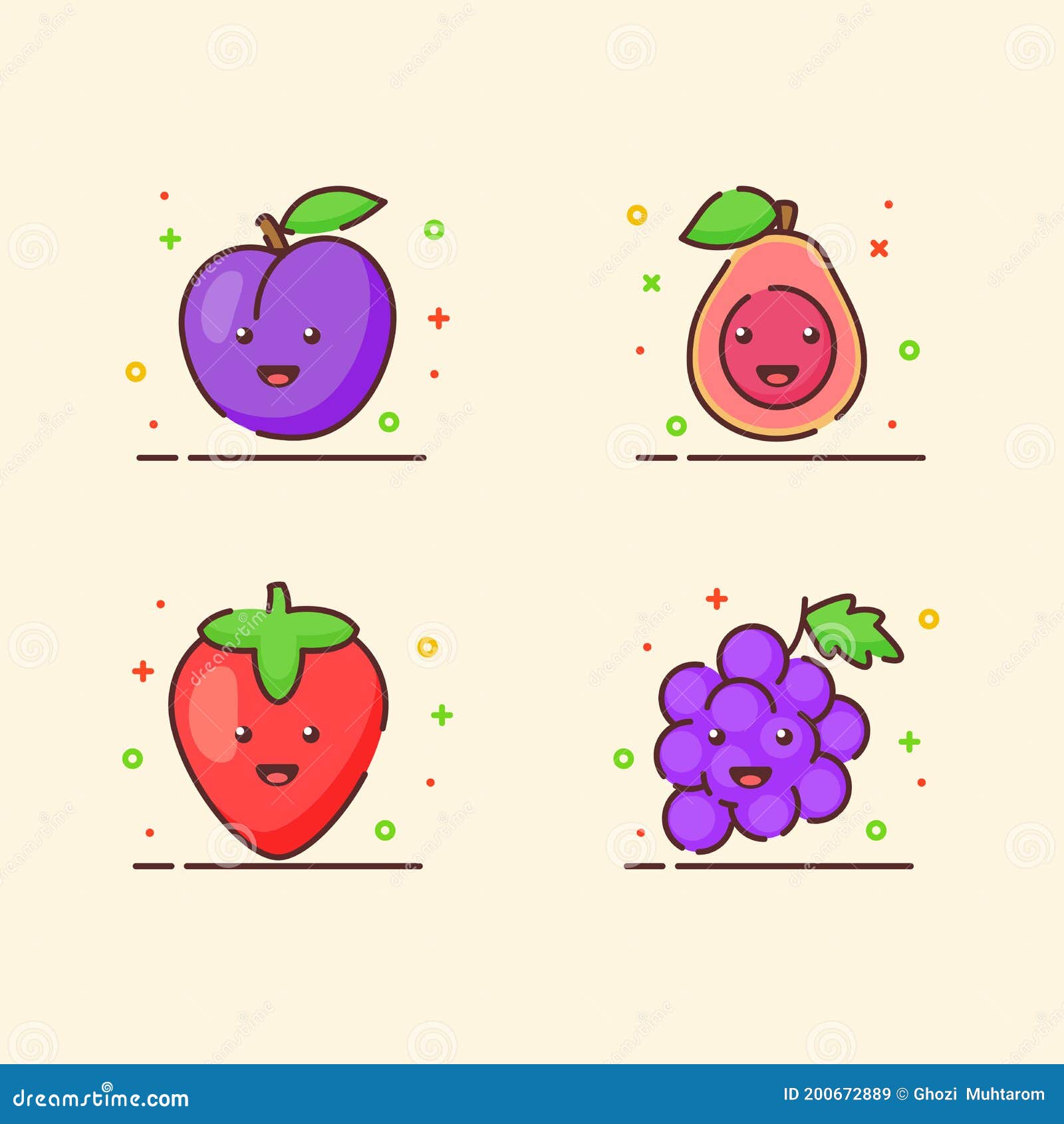 Iconos De Fruta Conjunto Colección Guayaba Fresa Uva Linda Mascota Cara Emoción Fruta Feliz Con Dibujos Animados Planos Color Ilustración del Vector - Ilustración de conjunto, jugoso: 200672889 Iconos De Fruta Conjunto Colección Guayaba Fresa Uva Linda Mascota Cara Emoción Fruta Feliz Con Dibujos Animados Planos Color Ilustración del Vector - Ilustración de conjunto, jugoso: 200672889