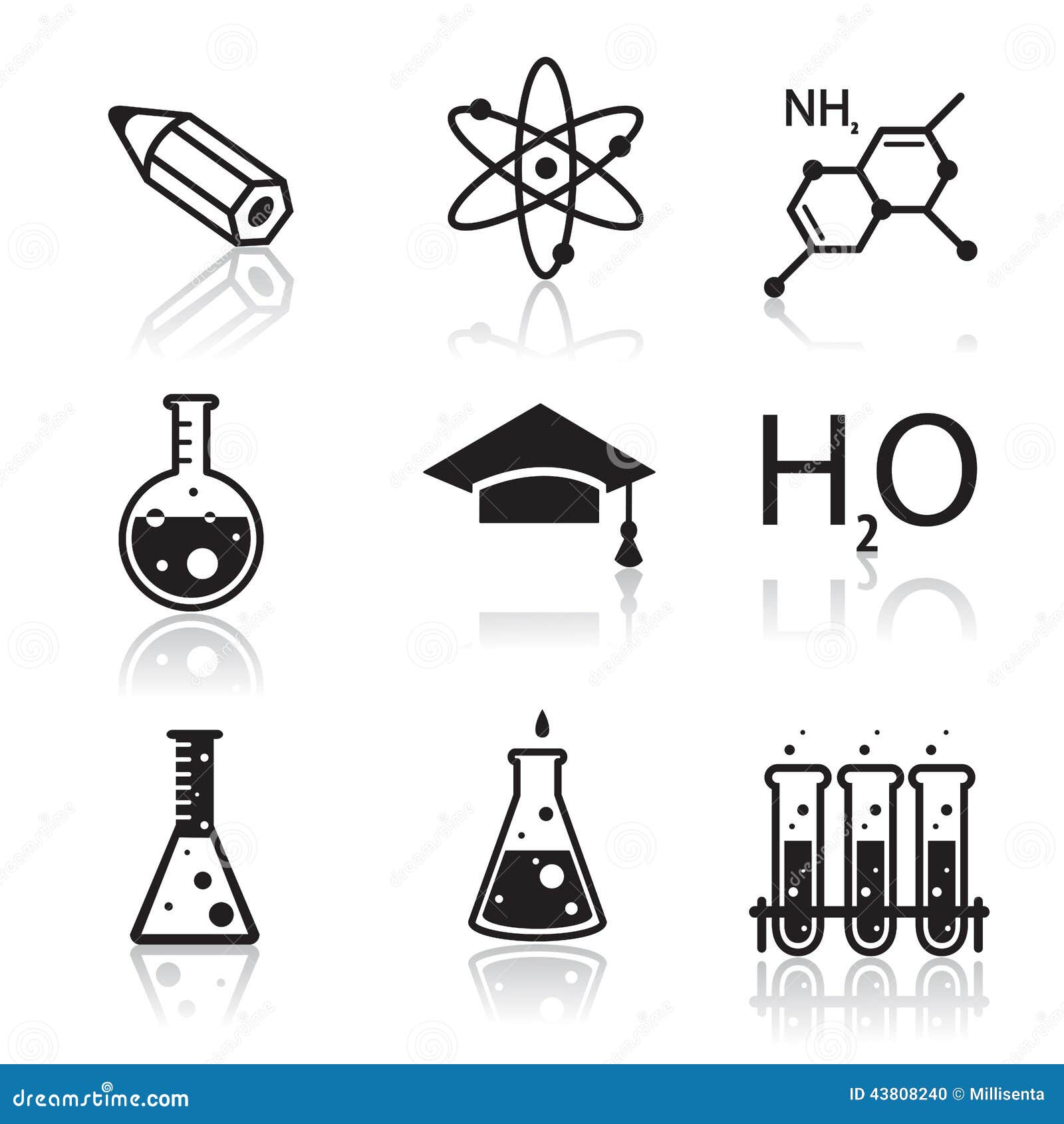 Iconos De La Química Para Aprender Y Las Aplicaciones Web