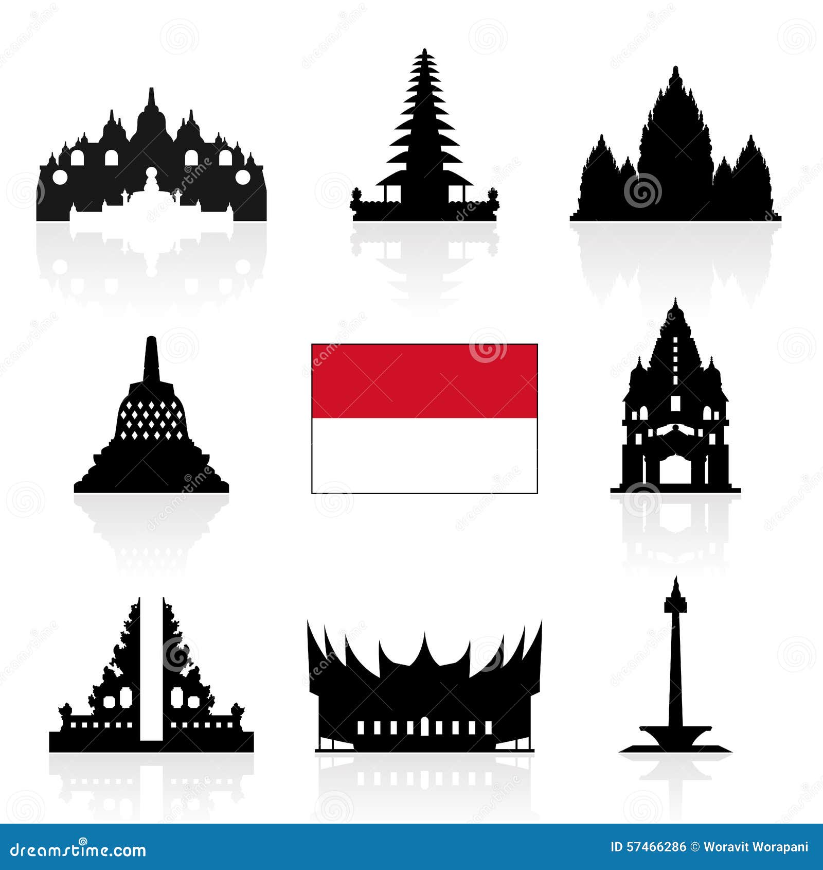 Prambanan Ilustraciones Stock, Vectores, Y Clipart – (849 Ilustraciones  Stock), image size:1600x1690