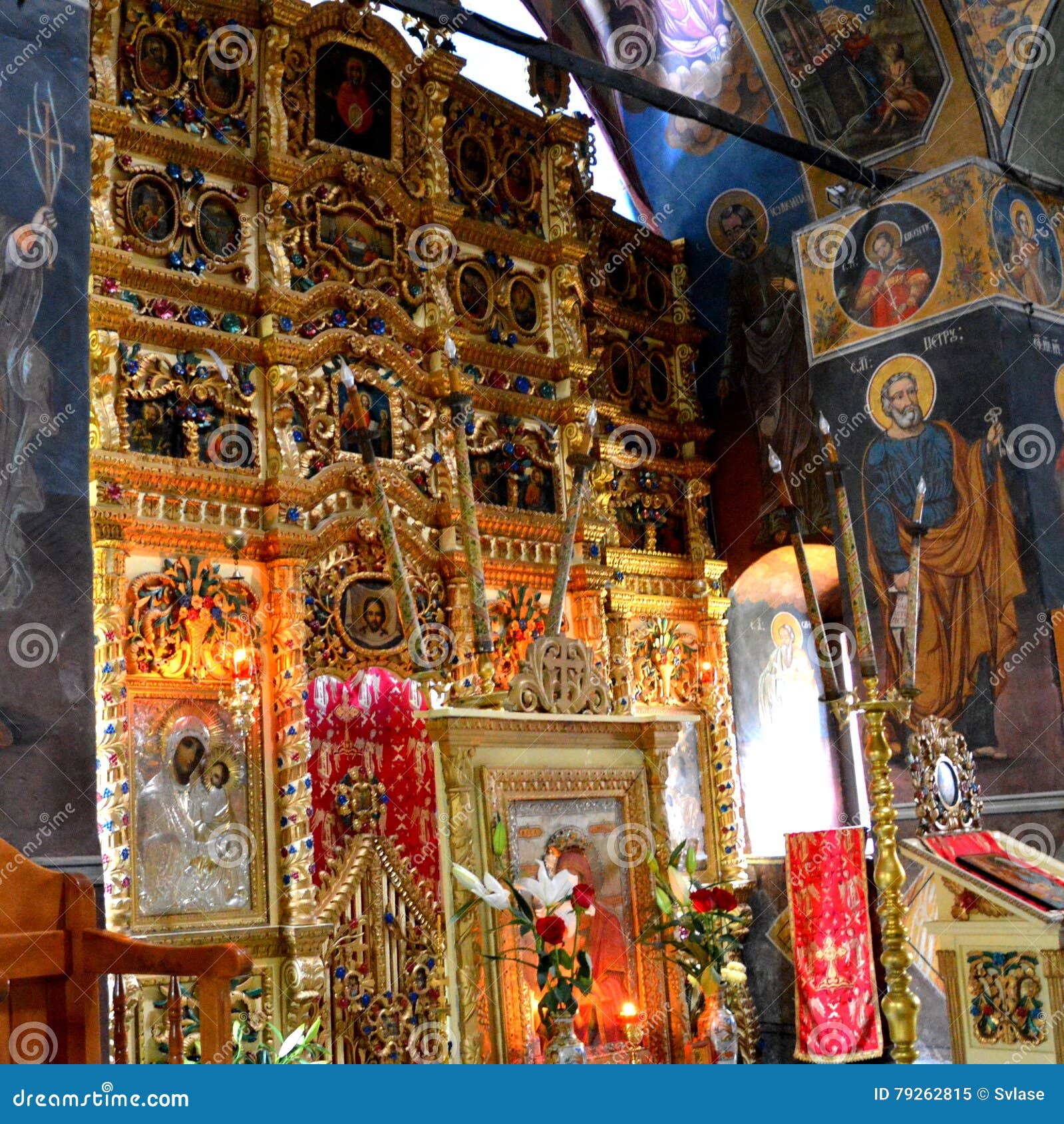 icons in the church of cheia monastery