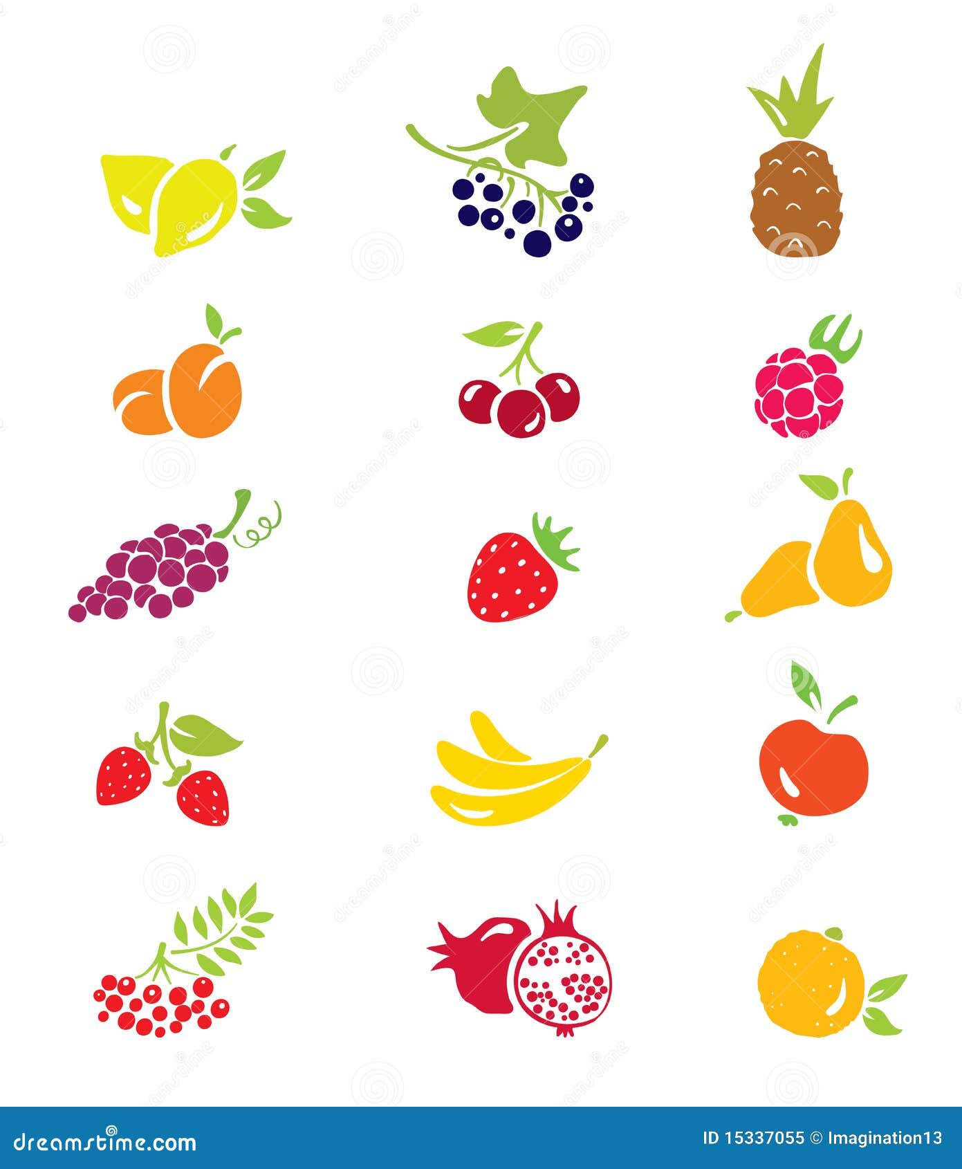 icons - fruits and berries