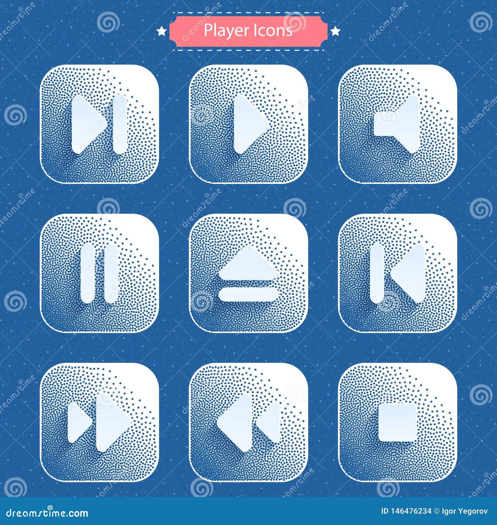 icons for media player.