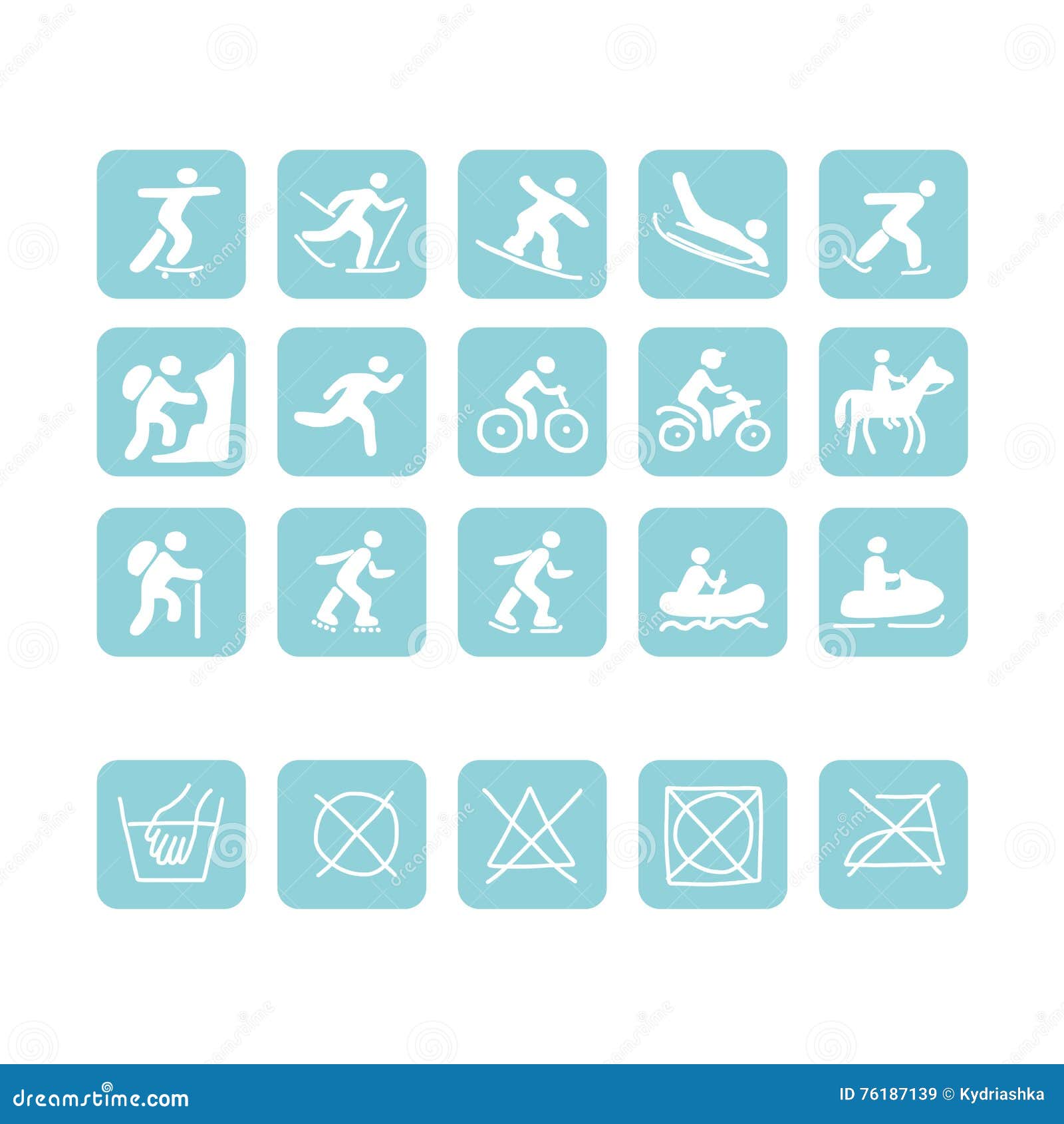 Icons for Sport Clothes Design Stock Vector Illustration of lifestyle, fishing 76187139