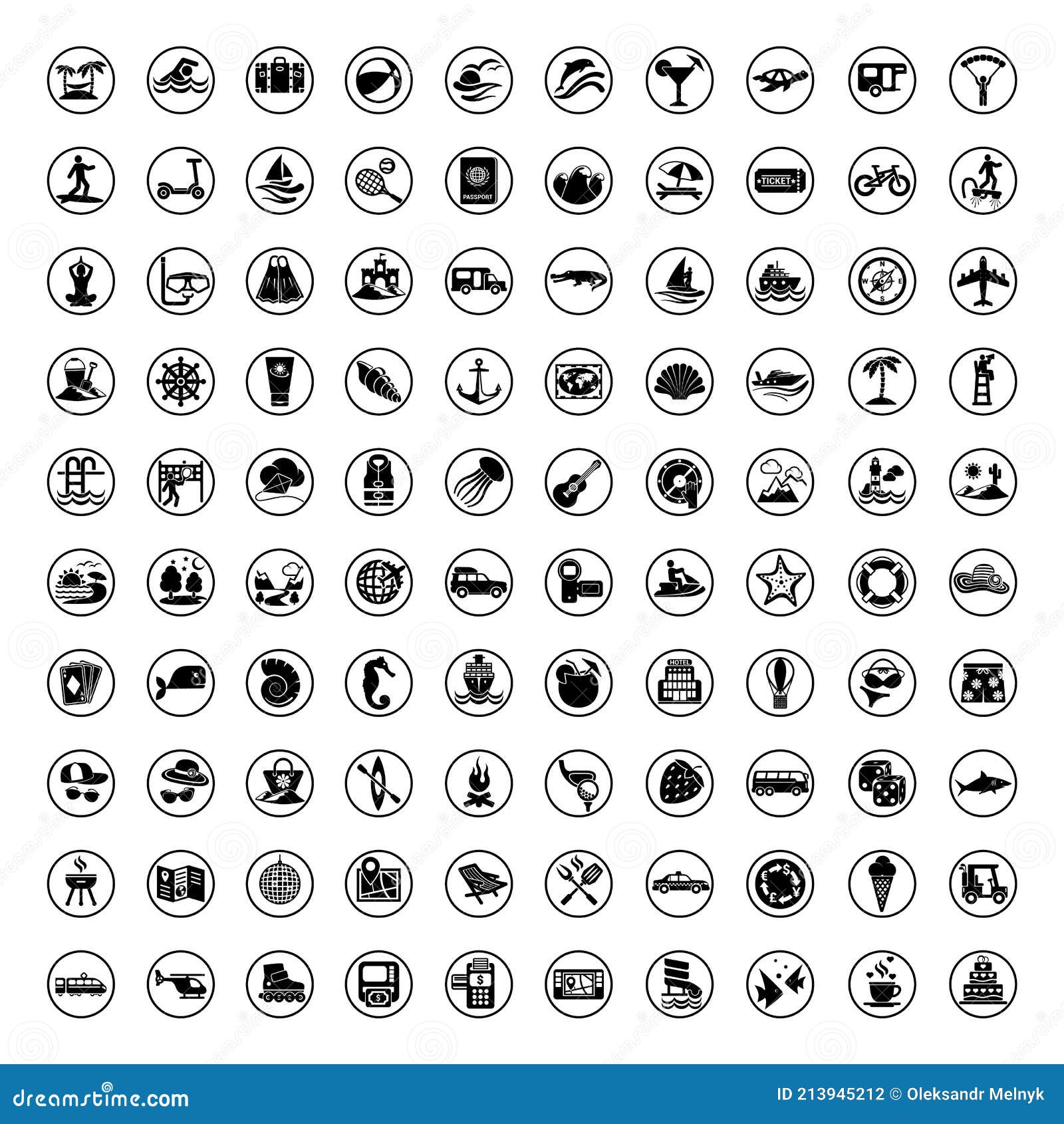 100 Icons Travel Symbols And Tourism Signs Vector Illustration Stock 100-icons-travel-symbols-and-tourism-signs-vector-illustration-stock