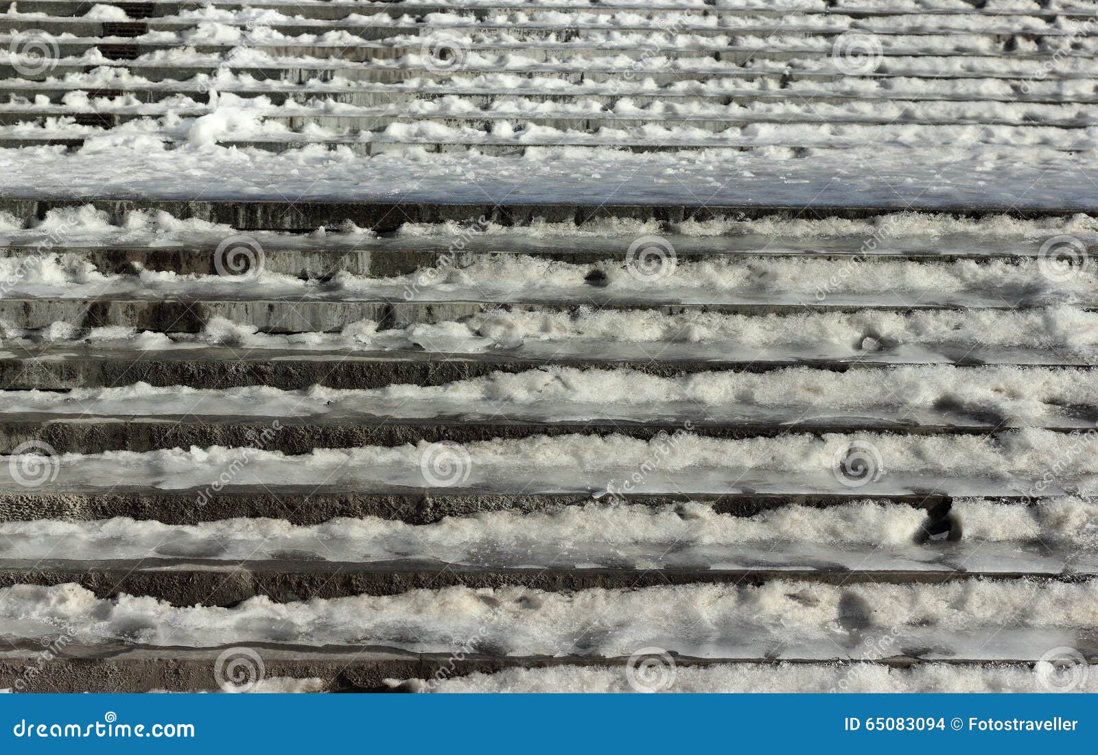 Icy steps stock photo. Image of icing, snow, fracture 65083094