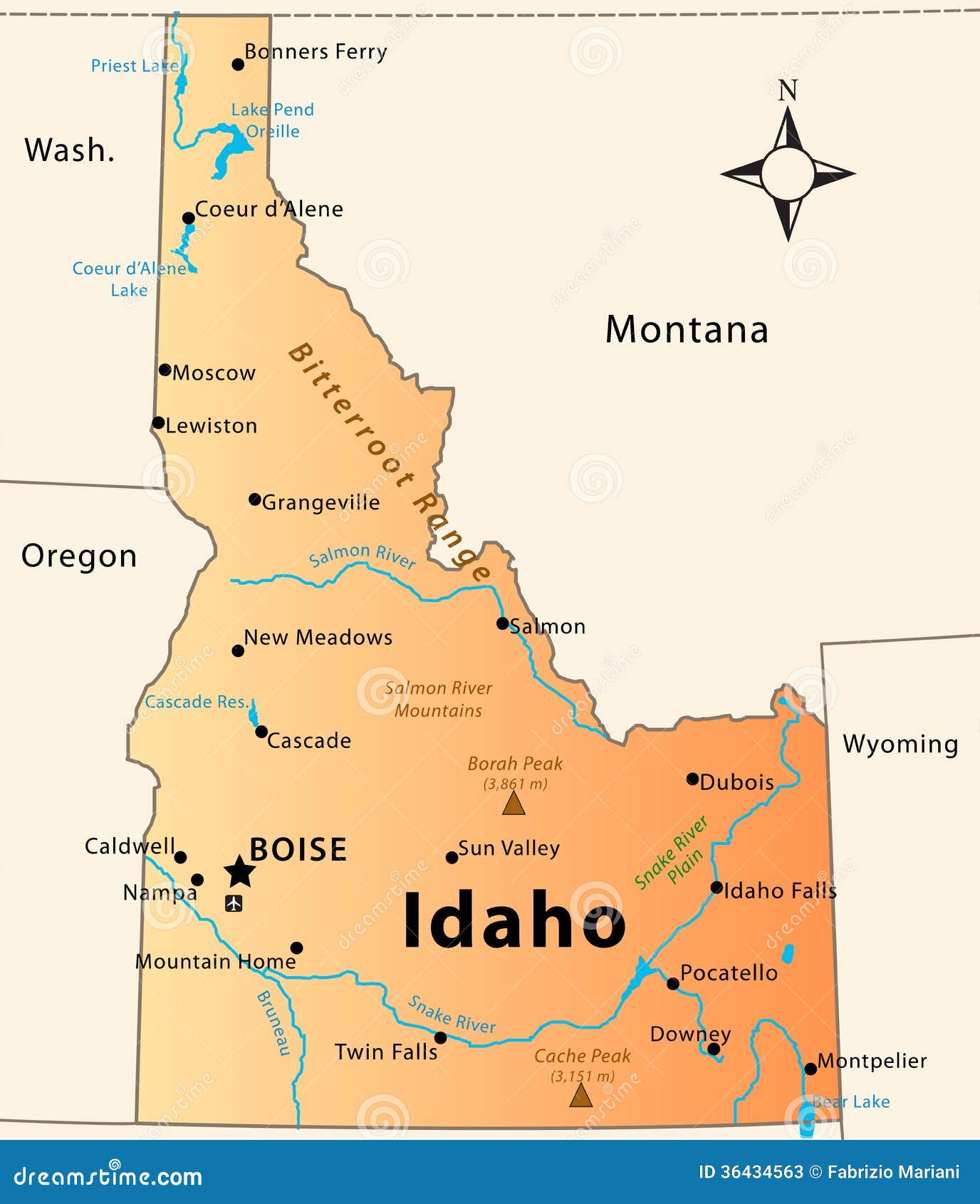 Map Of Cities In Idaho World Map | Sexiz Pix