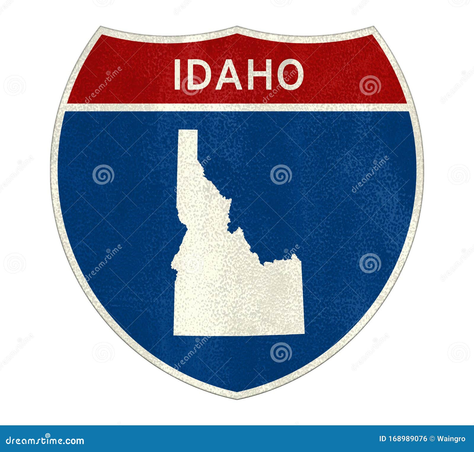 Idaho State Interstate Road Sign Redactionele Foto - Image of idaho