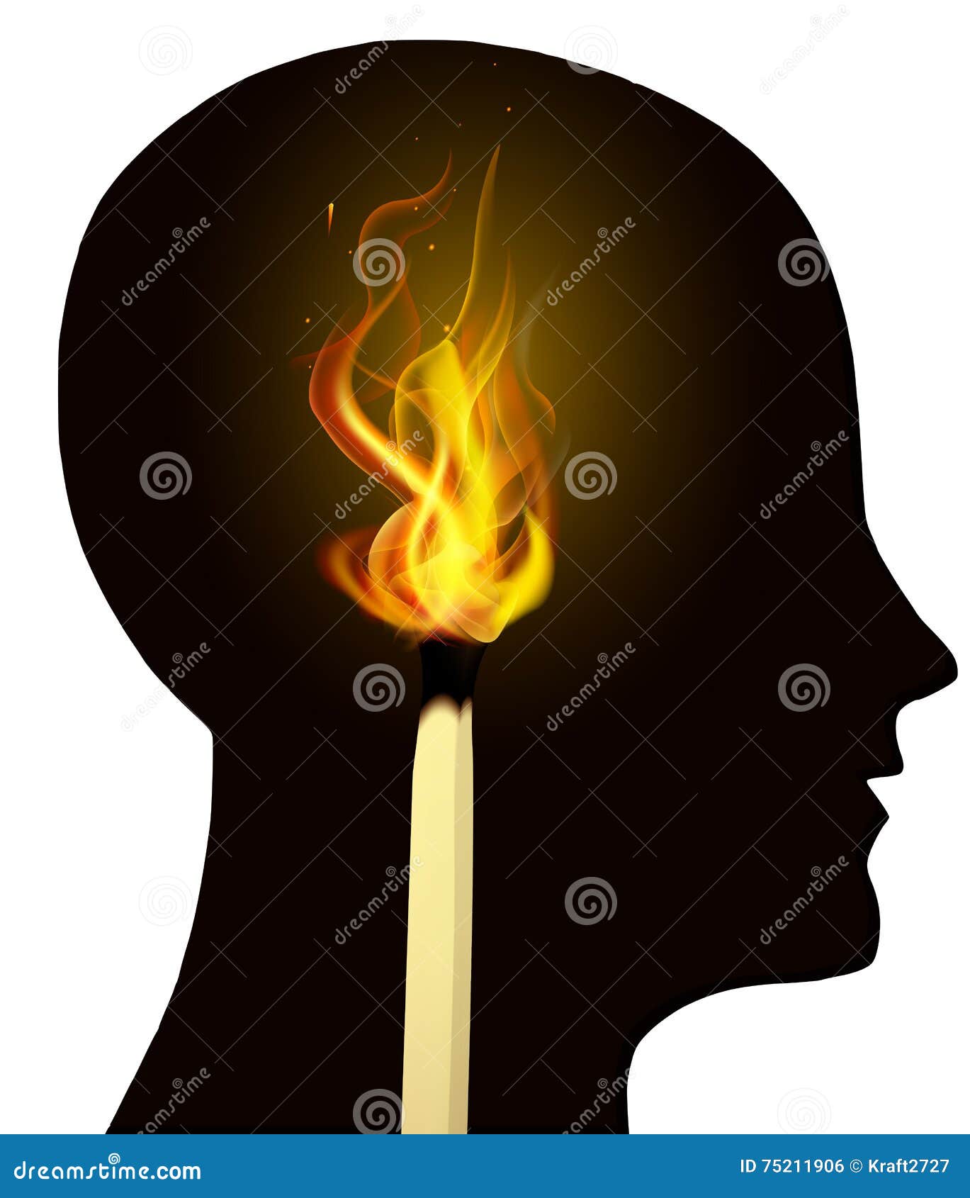 Burning Match Animation Kit. Wood Whole Matchstick With Sulfur Head