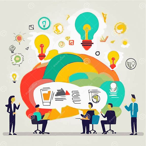 An Idea Can Spark a Revolution or Change the World Stock Illustration ...