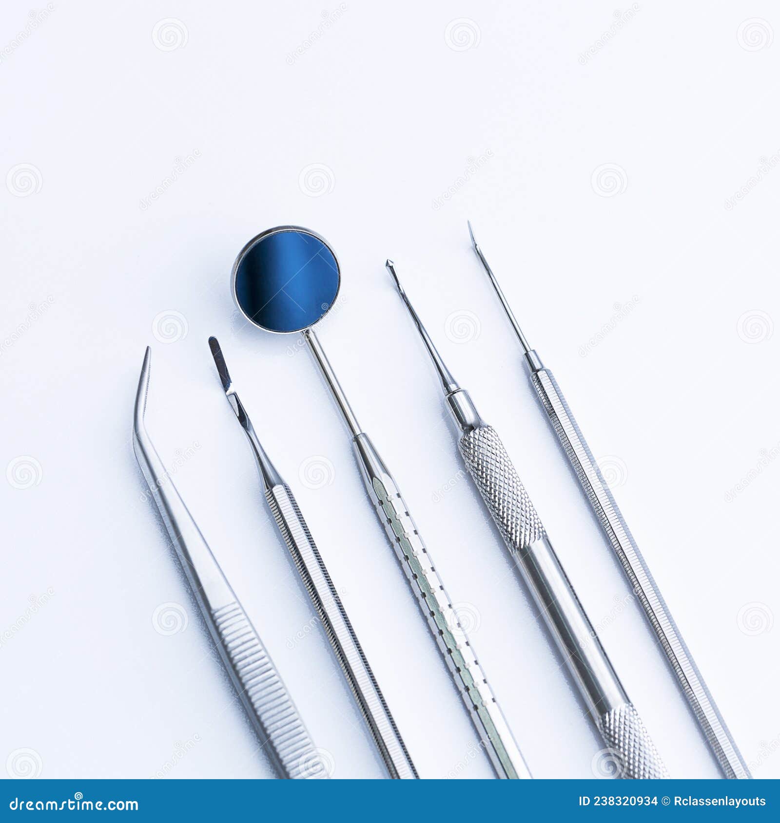 Dentist Tools Mirror Tweezers Heidemann Patel Stopfer Sonde Caries