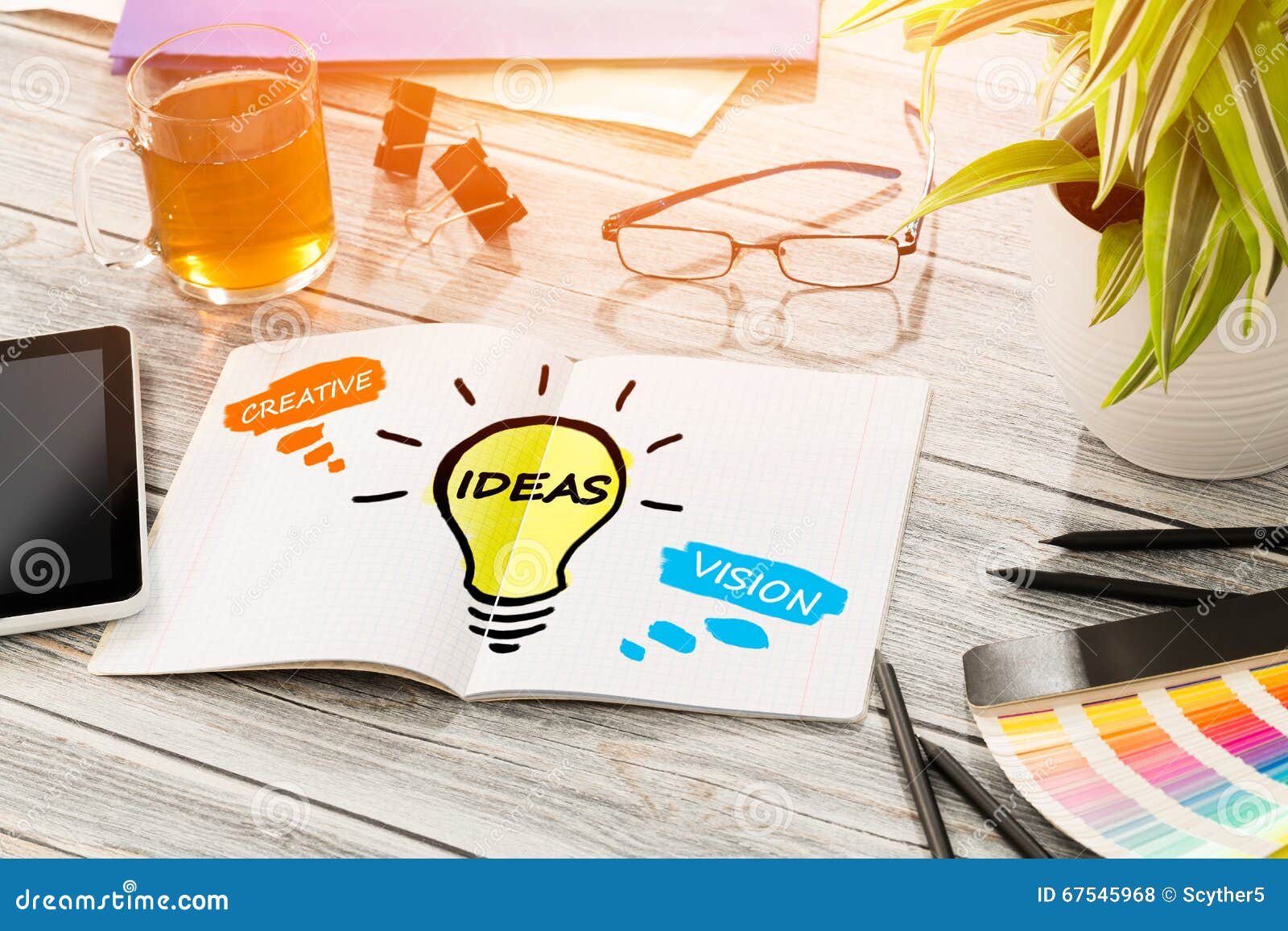 Ideas Creative Social Media Bulb Networking Vision Stock Photo Image
