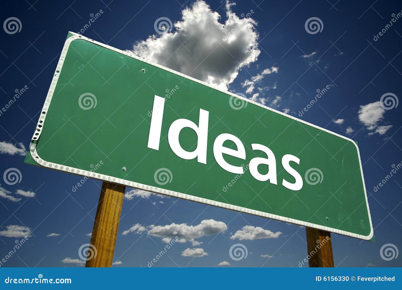 Ideas Road Sign stock photo. Image of motivational, billboard 6156330
