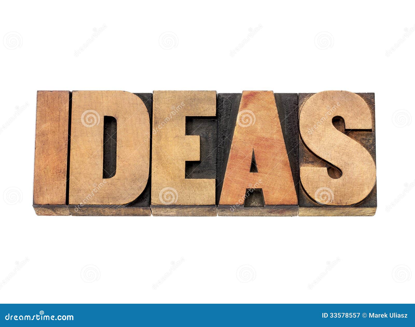 Ideas Word In Wood Type Ideas Word In Wood Type Stock Image Image Of Impression