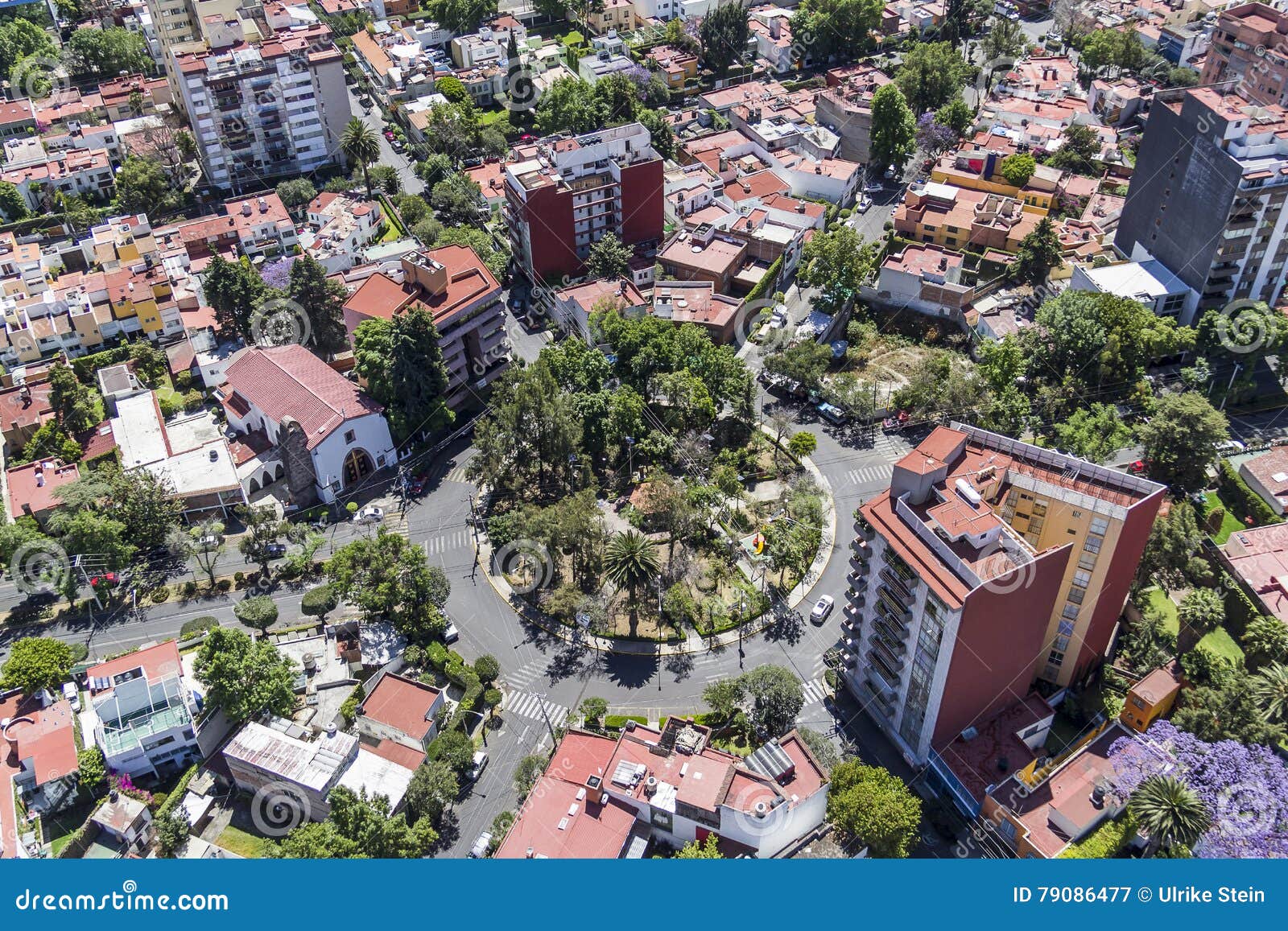 Ideia Aérea Da Zona Residencial De Cidade Do México Imagem de Stock