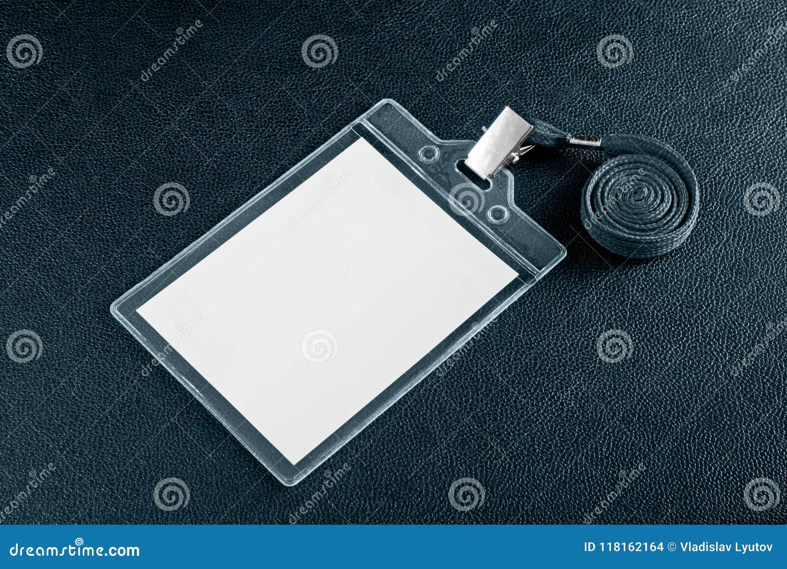 Identification White Blank Plastic Id Cards Stock Photo Image of