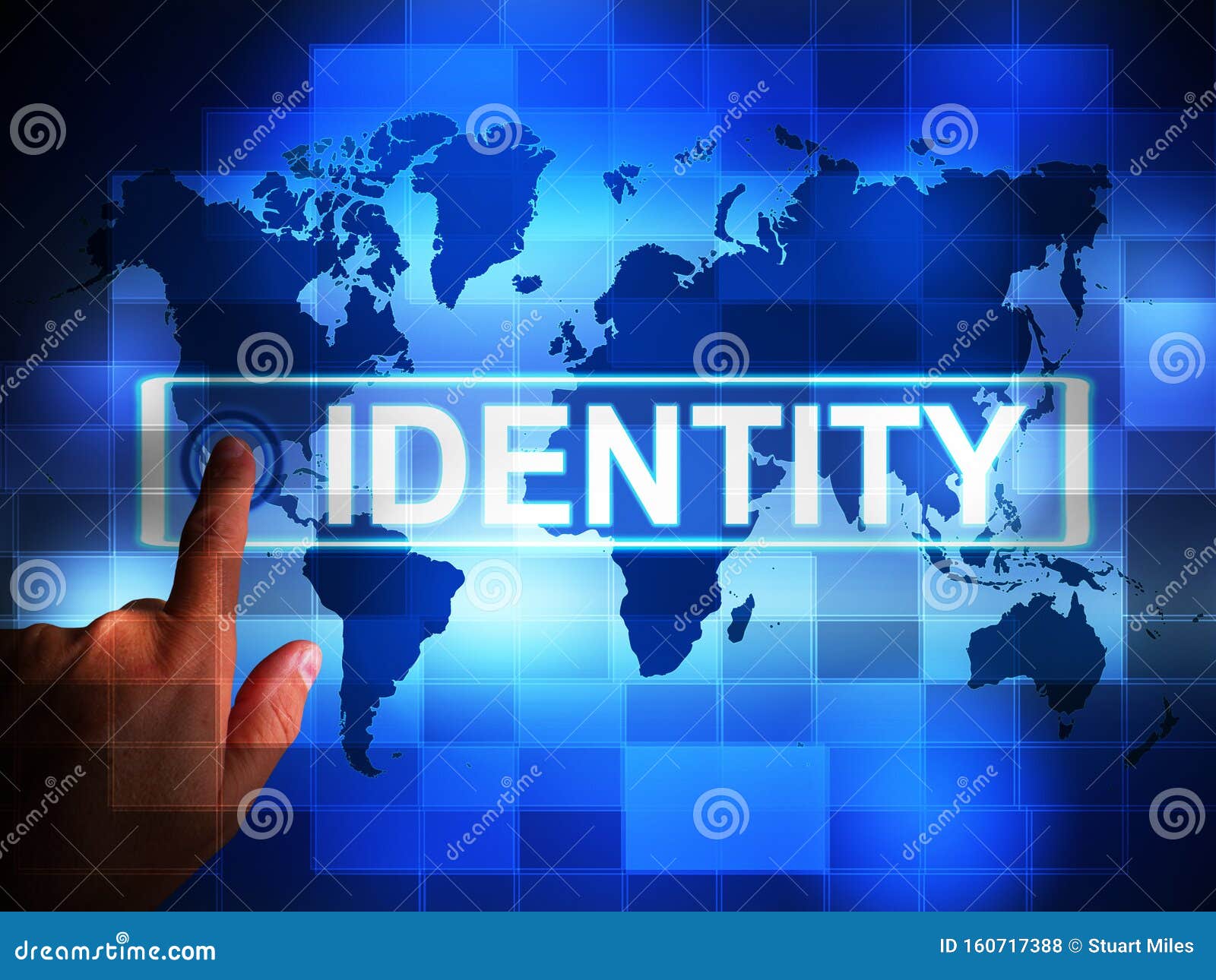 Identity Access Means Verification and Authentication Control 3d