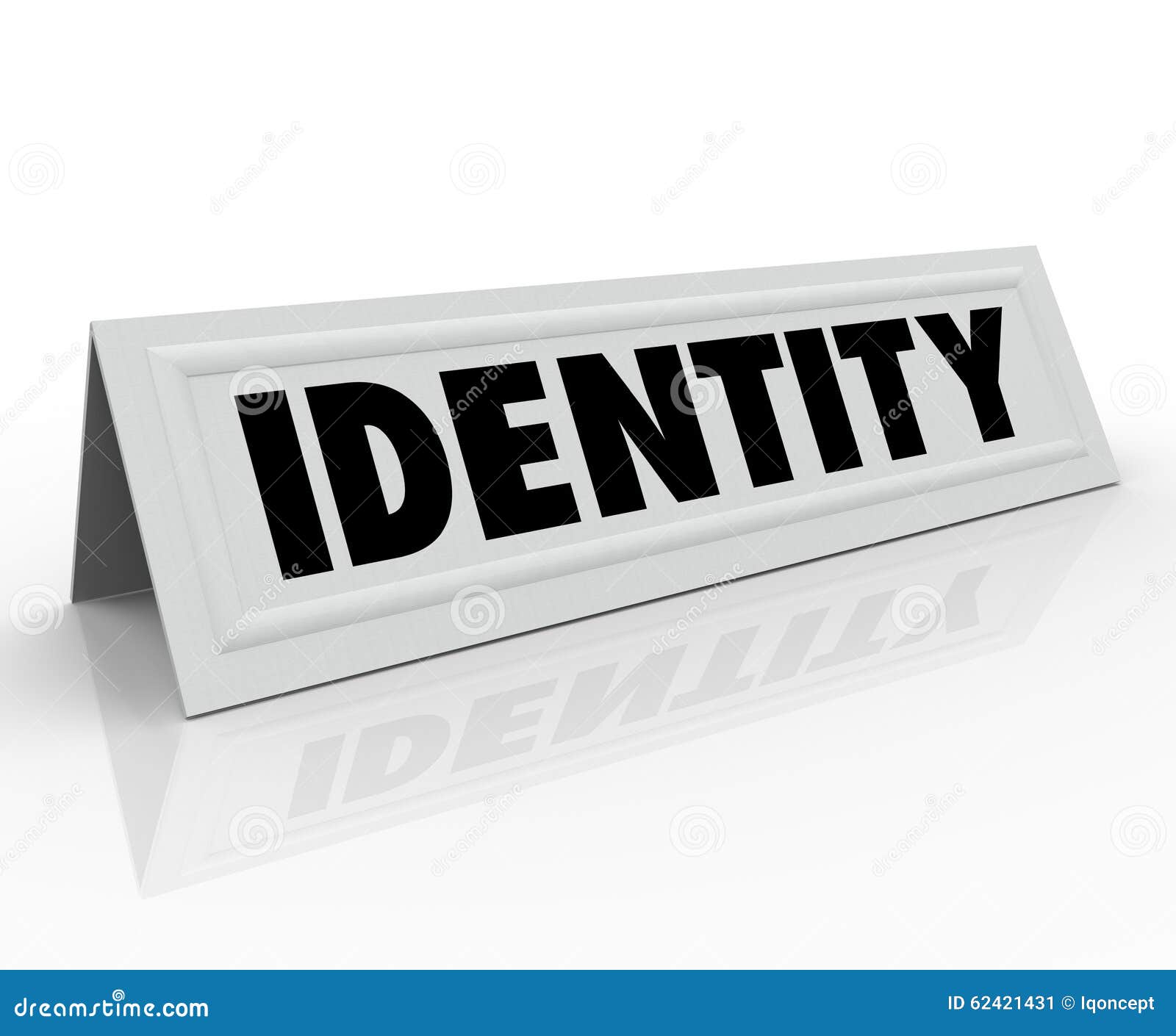 identity personal character distinctive name tent card