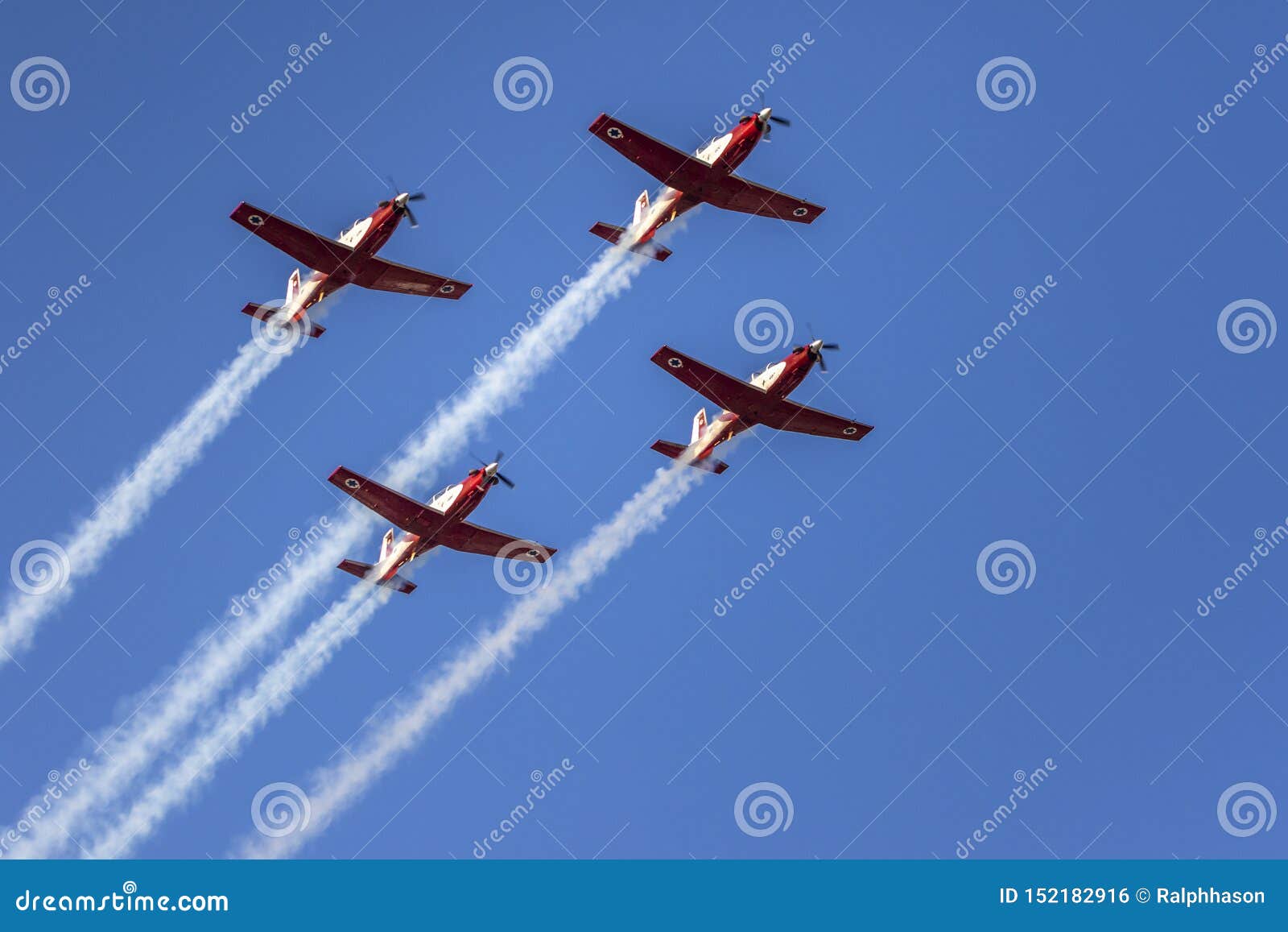 idf aerobatic team 4 north american t-6 texan mk.ii