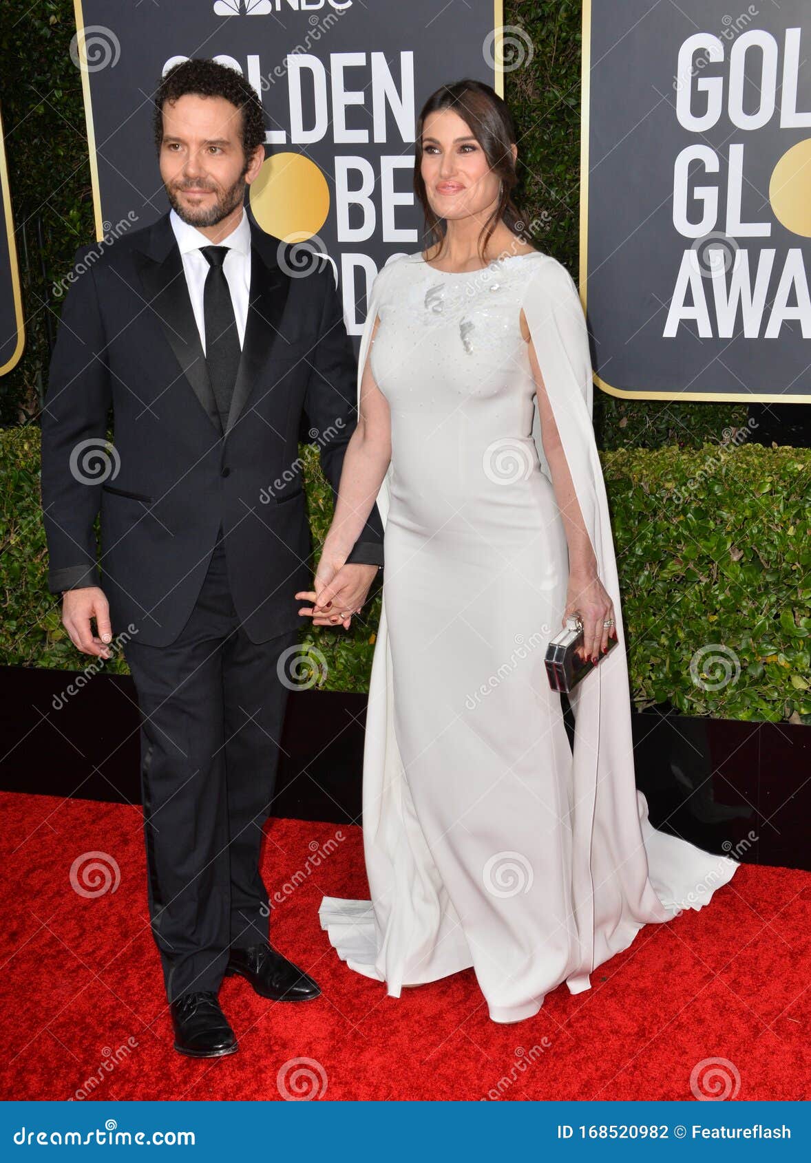 Idina Menzel & Aaron Lohr Editorial Photography Image of golden