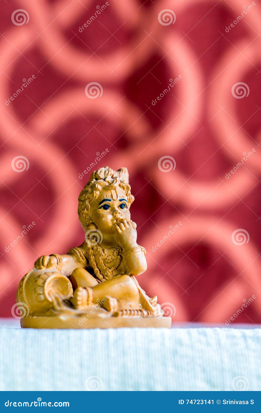 Idol of Lord Krishna in His Childhood Form Stock Image - Image of ...