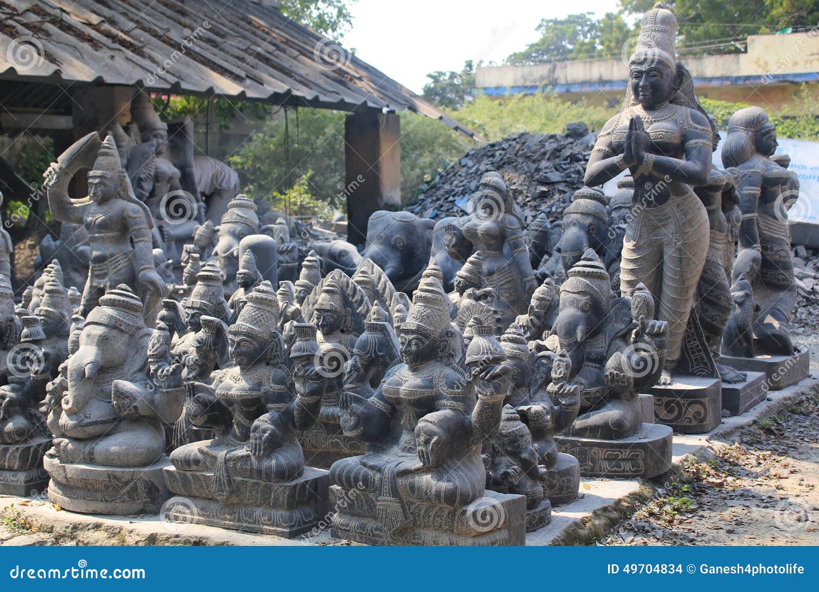 Idol Making factory, Mahabalipuram, India