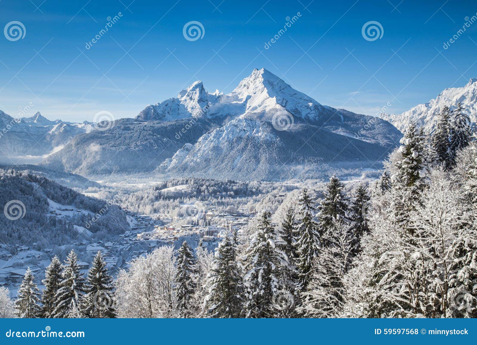 idyllic landscape in the bavarian alps, berchtesgaden, germany