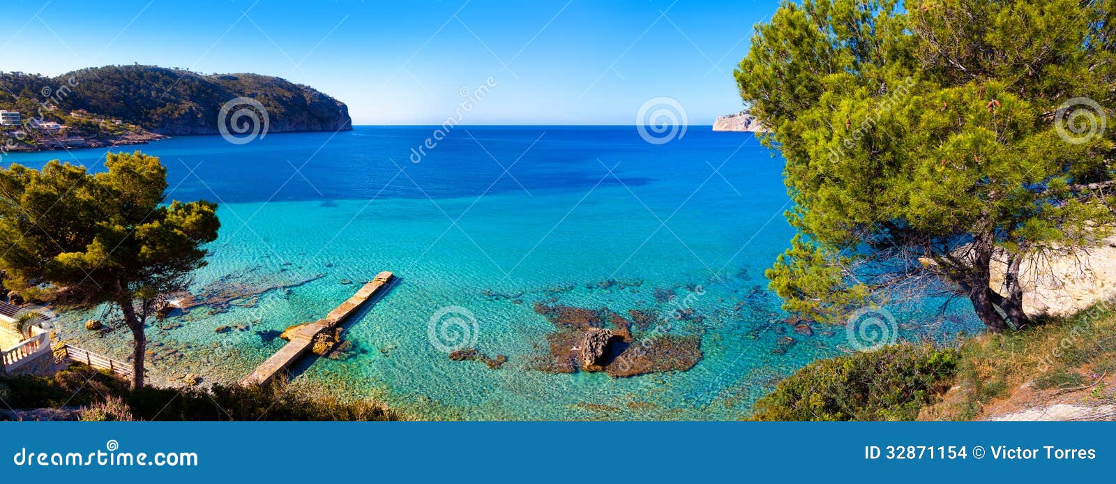 idyllic sea view in mallorca