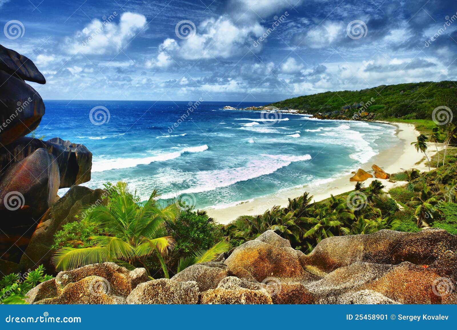 idyllic tropical beach