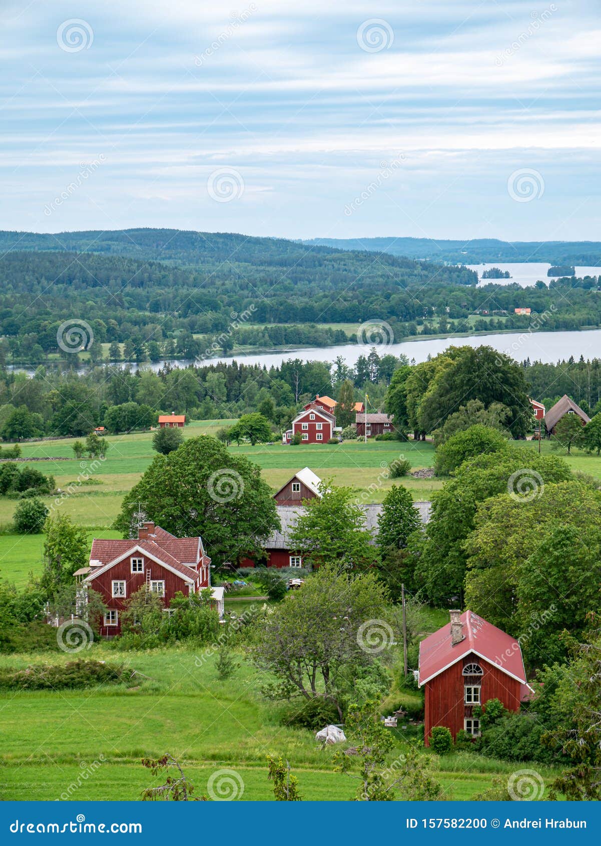Idyllic, Typical Swedish Cottage in Time Stock Photo - Image of swedish, beauty: 157582200