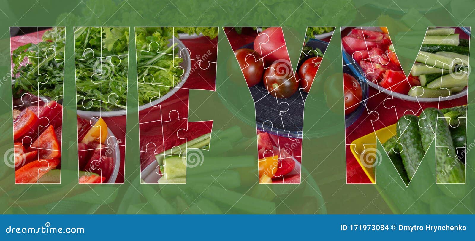 if it fits your macros concept. letters iifym made from puzzle s with healthy food on transparent background. dieting and
