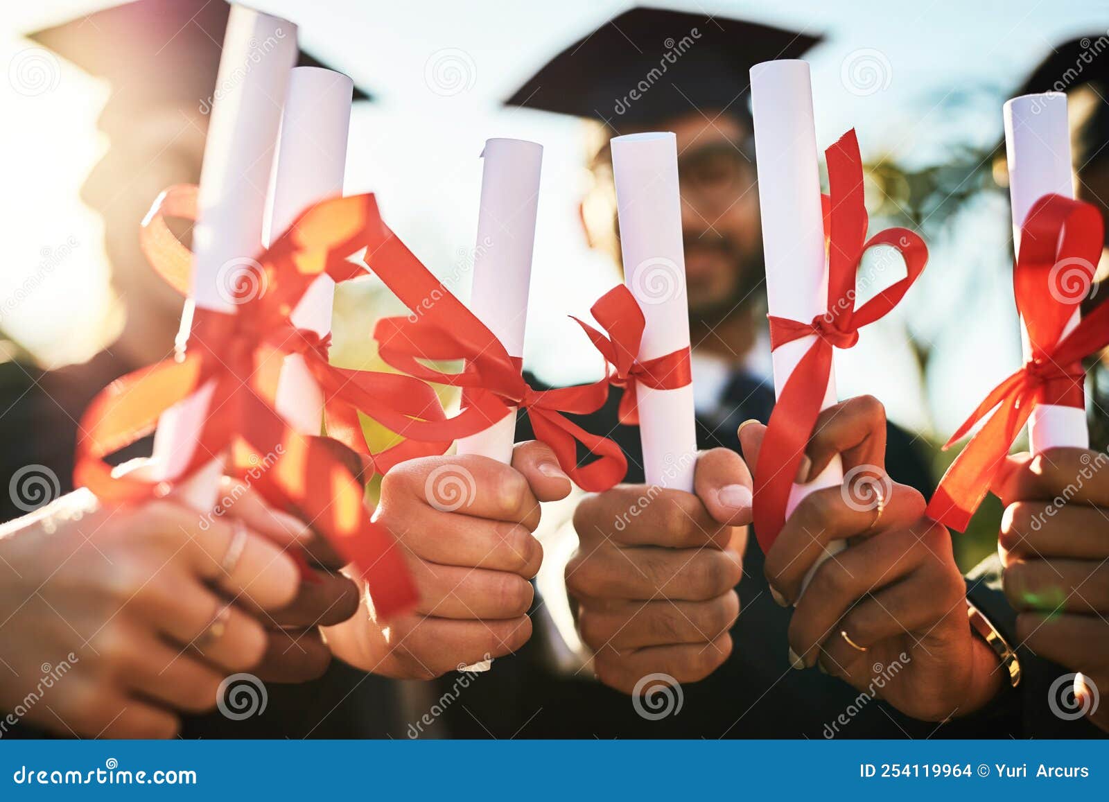 If You Can Dream it, You Can Do it. a Group of Students Holding Their