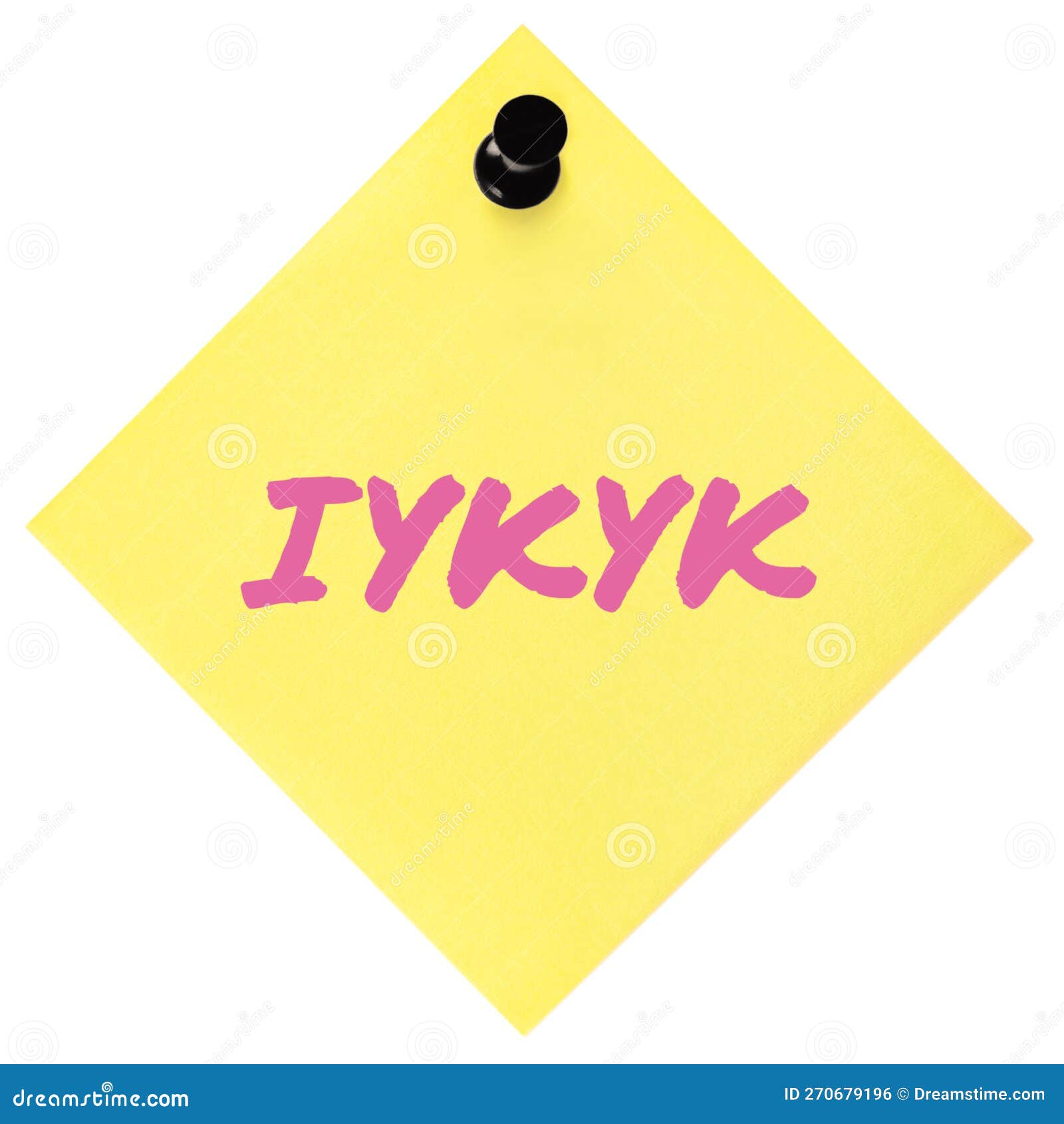 If You Know You Know Acronym IYKYK Text Macro Closeup Pink Marker Tiktok  Jokes Concept Isolated Yellow Adhesive Post-it Note Stock Photo - Image of  explanation, large: 270679196