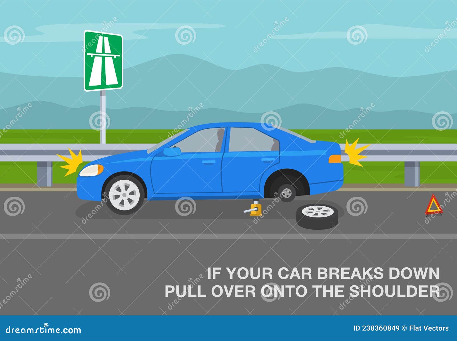 If Your Car Breaks Down On A Highway You Should
