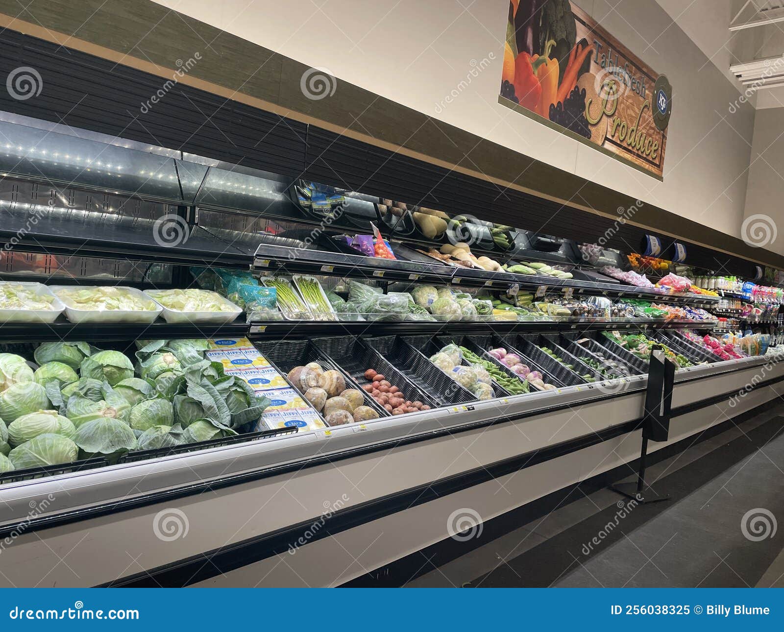 IGA Retail Grocery Store Produce Fresh Wall Editorial Image Image of